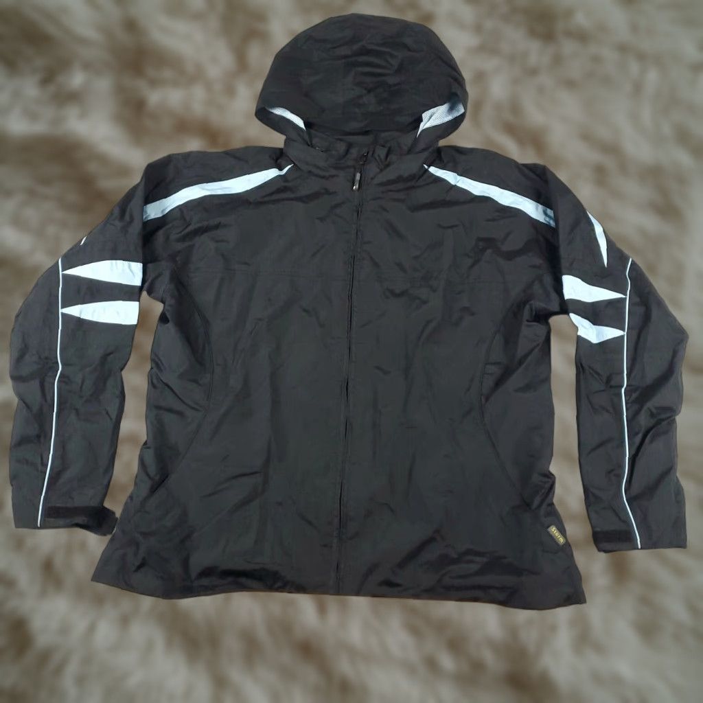 Vintage Sunice Jacket Womens Size XL Black Golf Full Zip Up Hoodie Windbreaker Adult Size XL / US 12-14 / IT 48-50 - 1 Thumbnail