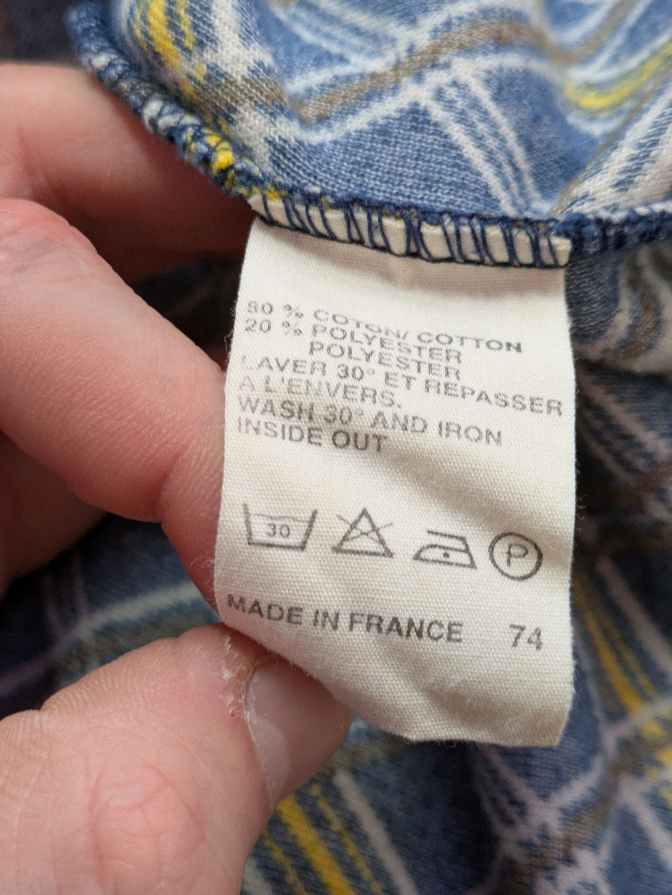 A.P.C. 2000s A.P.C. Check Pattern Velour Track Jacket Size US M / EU 48-50 / 2 - 5 Thumbnail