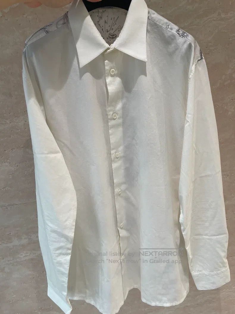 Hermes Hermes size 41 Runway Full Back Skull Knight Shirt Size US XXS / EU 40 - 3 Thumbnail