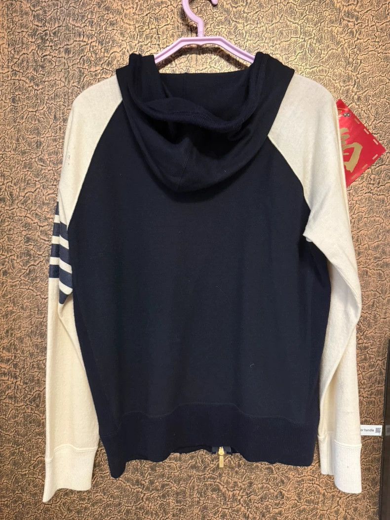 Thom Browne Thom browne Beige and blue double-matched cashmere jacket 2 Size US L / EU 52-54 / 3 - 4 Thumbnail