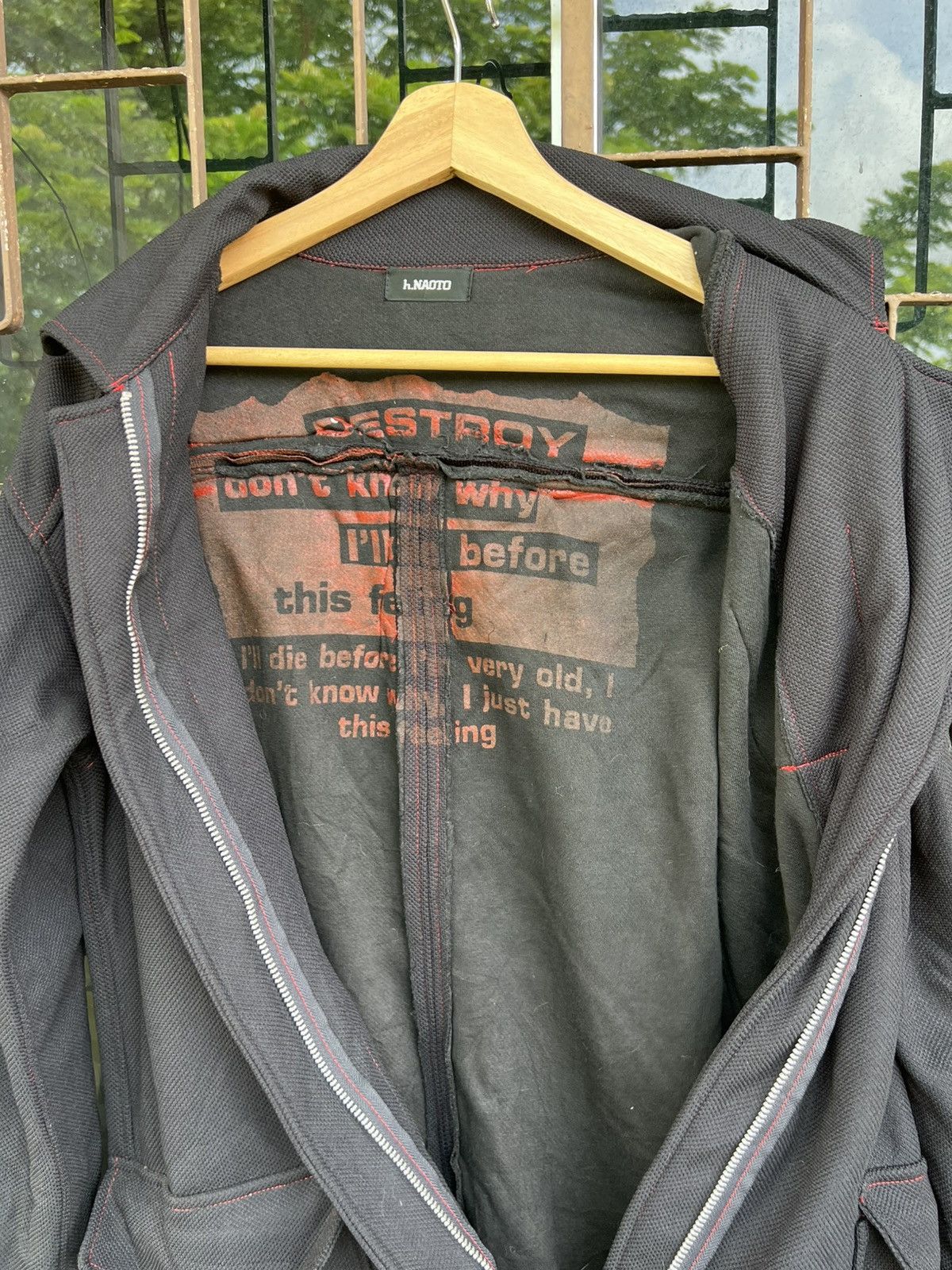 Japanese Brand h.Naoto jacket Anarchy Seditionaries Punk super black Size US M / EU 48-50 / 2 - 4 Thumbnail
