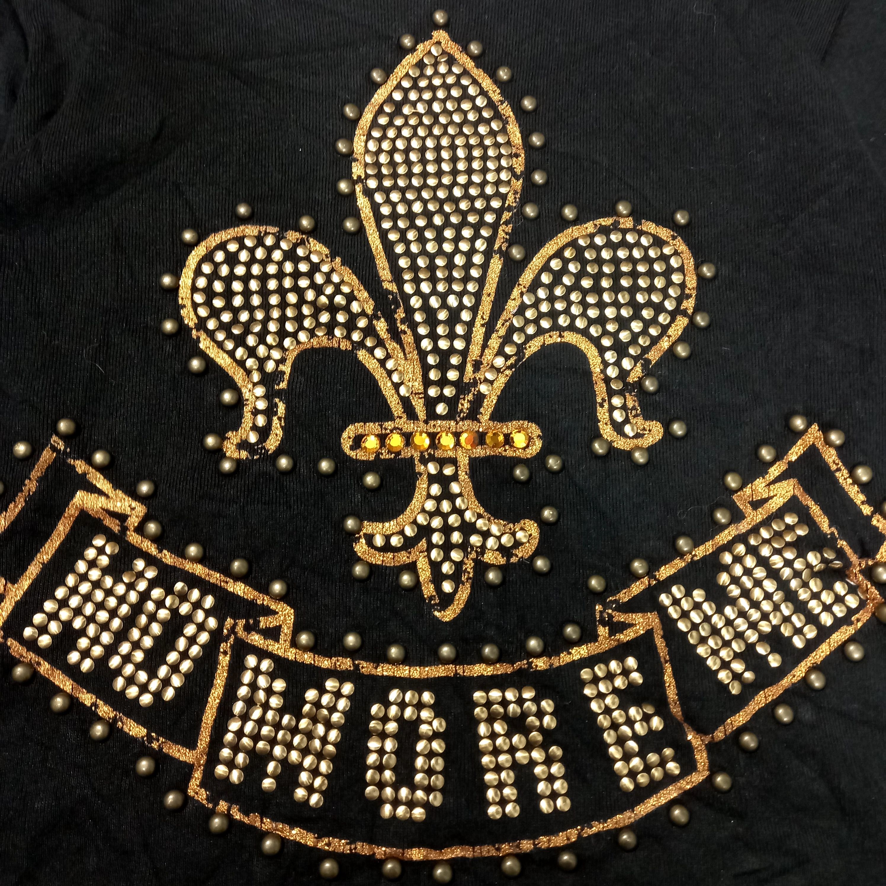 Beauty Beast 2000s CECIL Mc Bee - Beads Embroidered Long Sleeve Tee Size M / US 6-8 / IT 42-44 - 4 Thumbnail