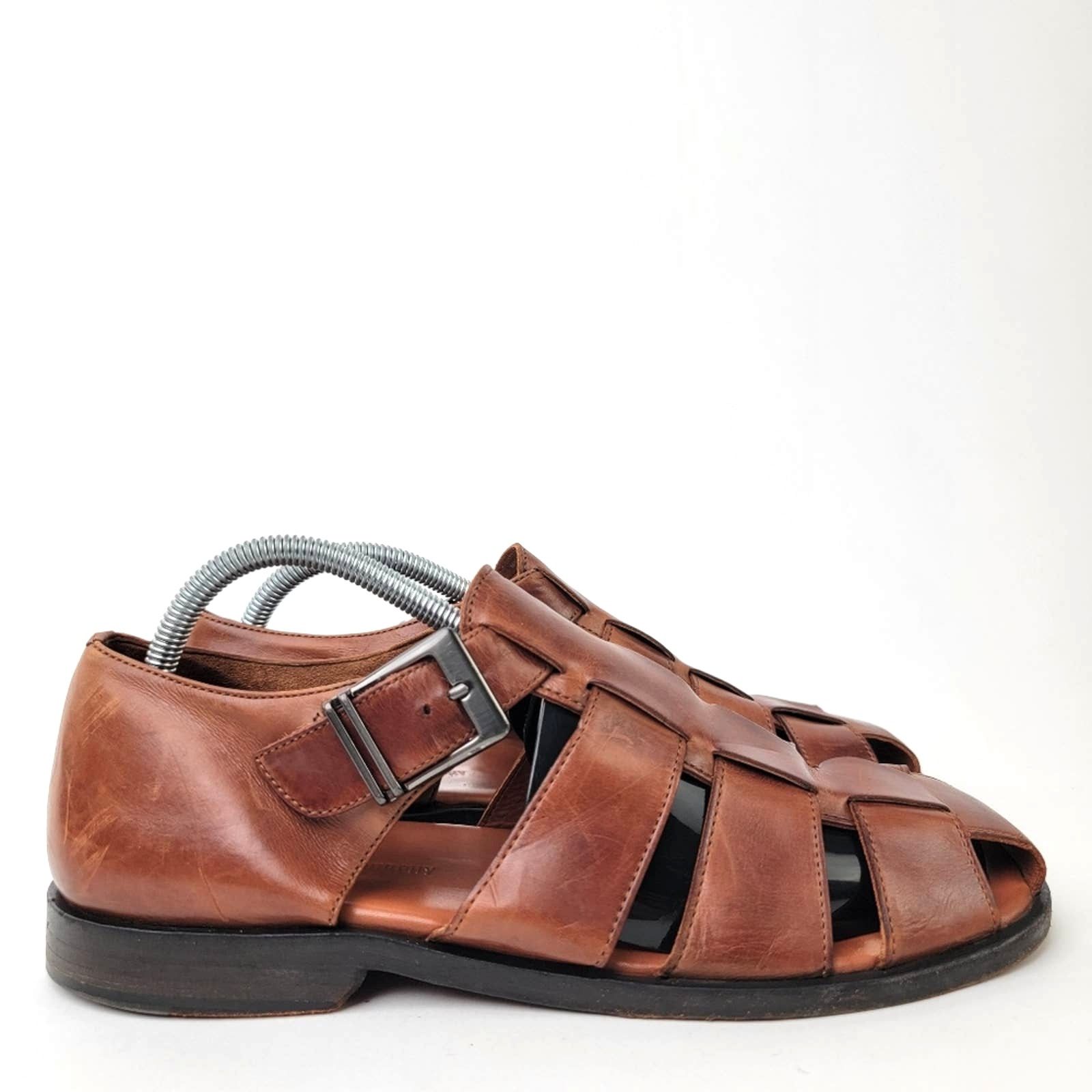 Johnston & Murphy Johnston & Murphy Domani Leather Hurache Fisherman Sandals Size US 8 / EU 41 - 3 Thumbnail