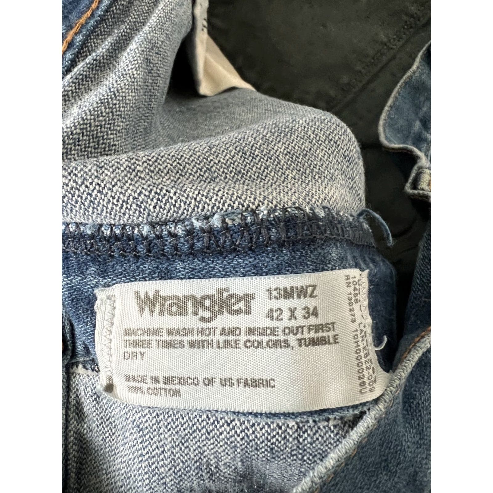 Wrangler VINTAGE Wrangler Jeans 13MWZ Blue Denim Regular Fit Cowboy Jeans 40x34 READ Size US 40 / EU 56 - 5 Thumbnail