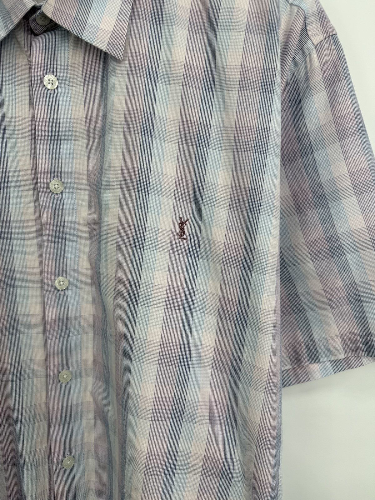 Yves Saint Laurent Vintage 90s Yves Saint Laurent YSL Shirt Rare Retro Hype Y2K Size US XL / EU 56 / 4 - 4 Thumbnail