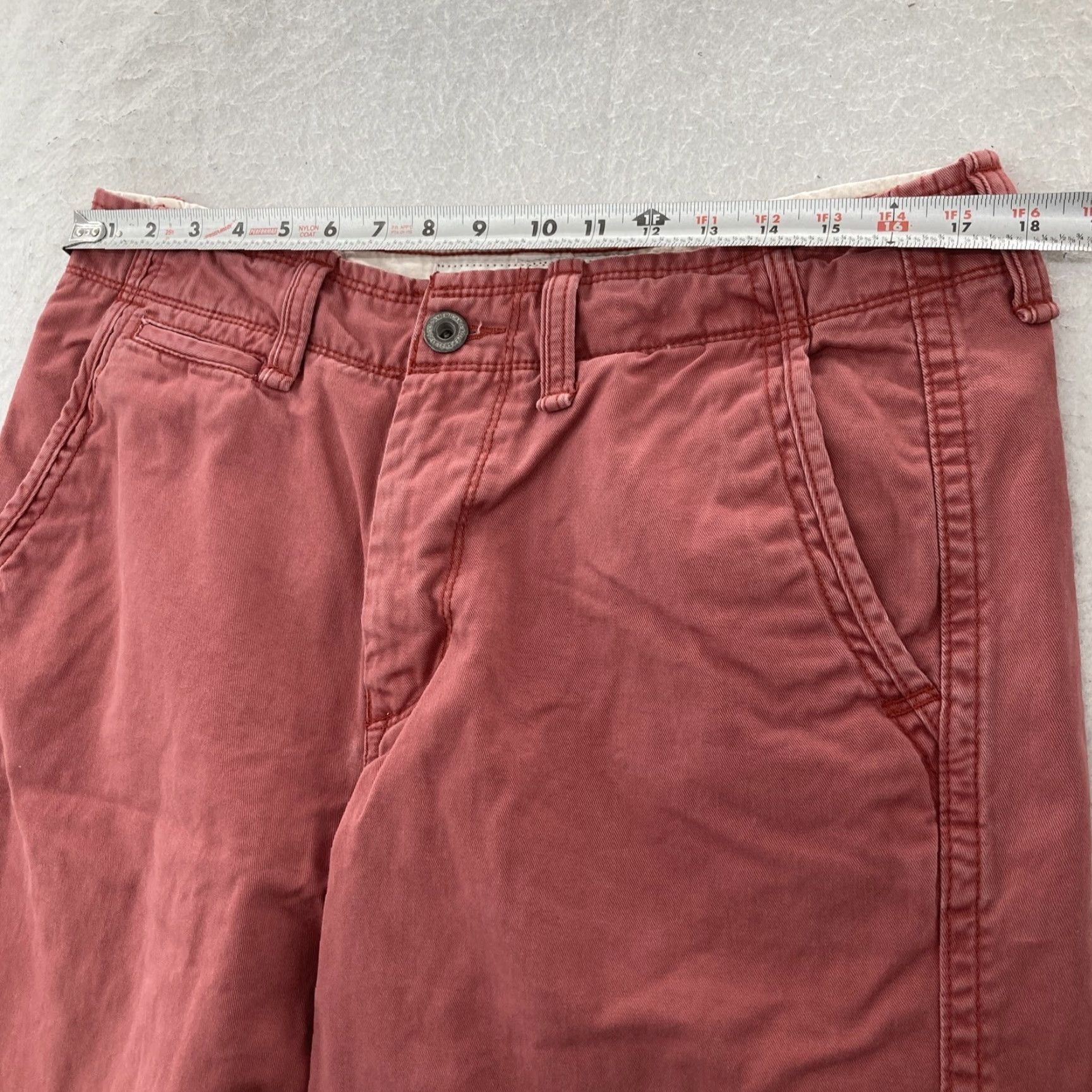 American Eagle Outfitters VINTAGE American Eagle Shorts Chino Mens 32 Pink Cotton 10'' Inseam Casual Logo Beach Classic Outdoor Mens Size US 32 / EU 48 - 3 Thumbnail