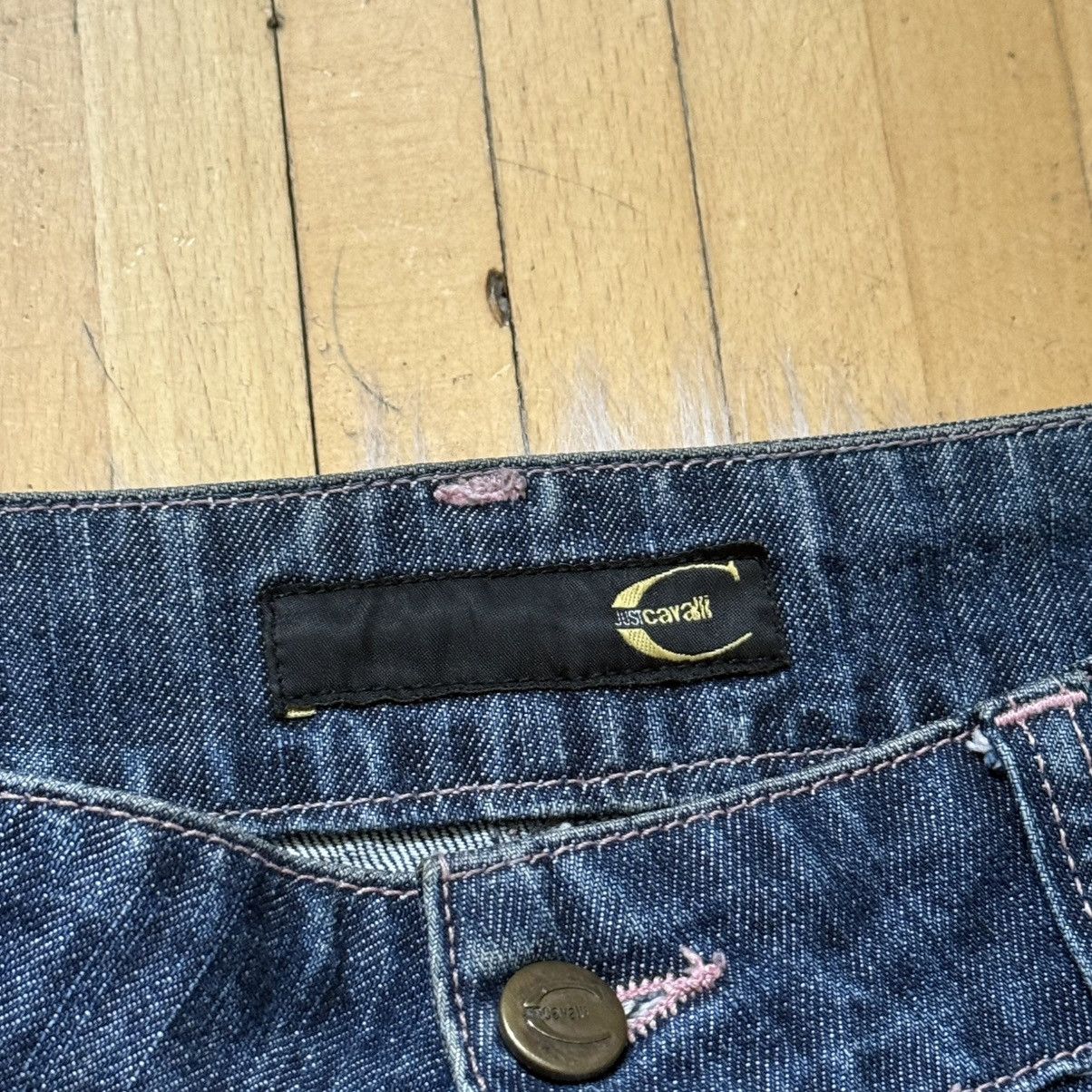 Just Cavalli 📌 Vintage Just Cavalli 00s Flared Bootcut Y2K Jeans Size 29" - 6 Thumbnail