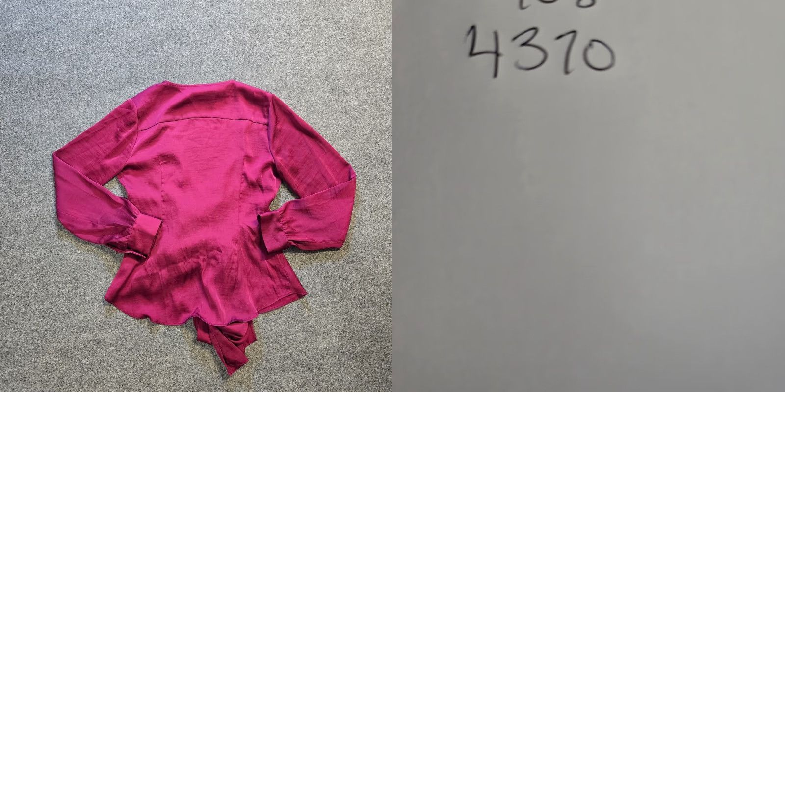 Soeur Moulinette Soeurs Top Womens Size 6 Pink Satin Belted Faux Wrap Blouse Size M / US 6-8 / IT 42-44 - 8 Thumbnail