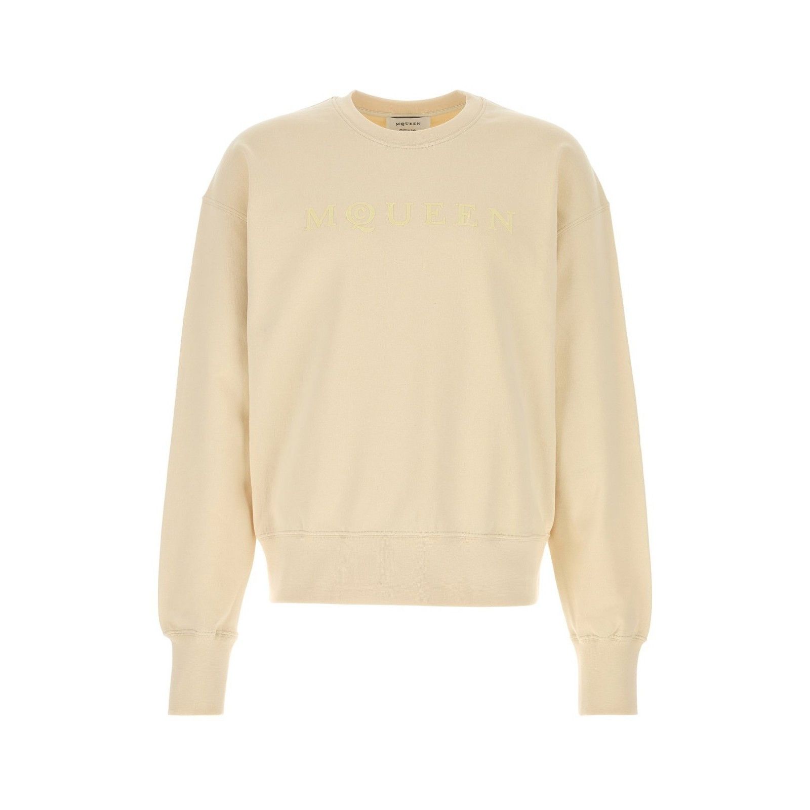 Alexander McQueen ALEXANDER MCQUEEN Cream Cotton Sweatshirt New & Authentic (M Size US M / EU 48-50 / 2 - 1 Thumbnail