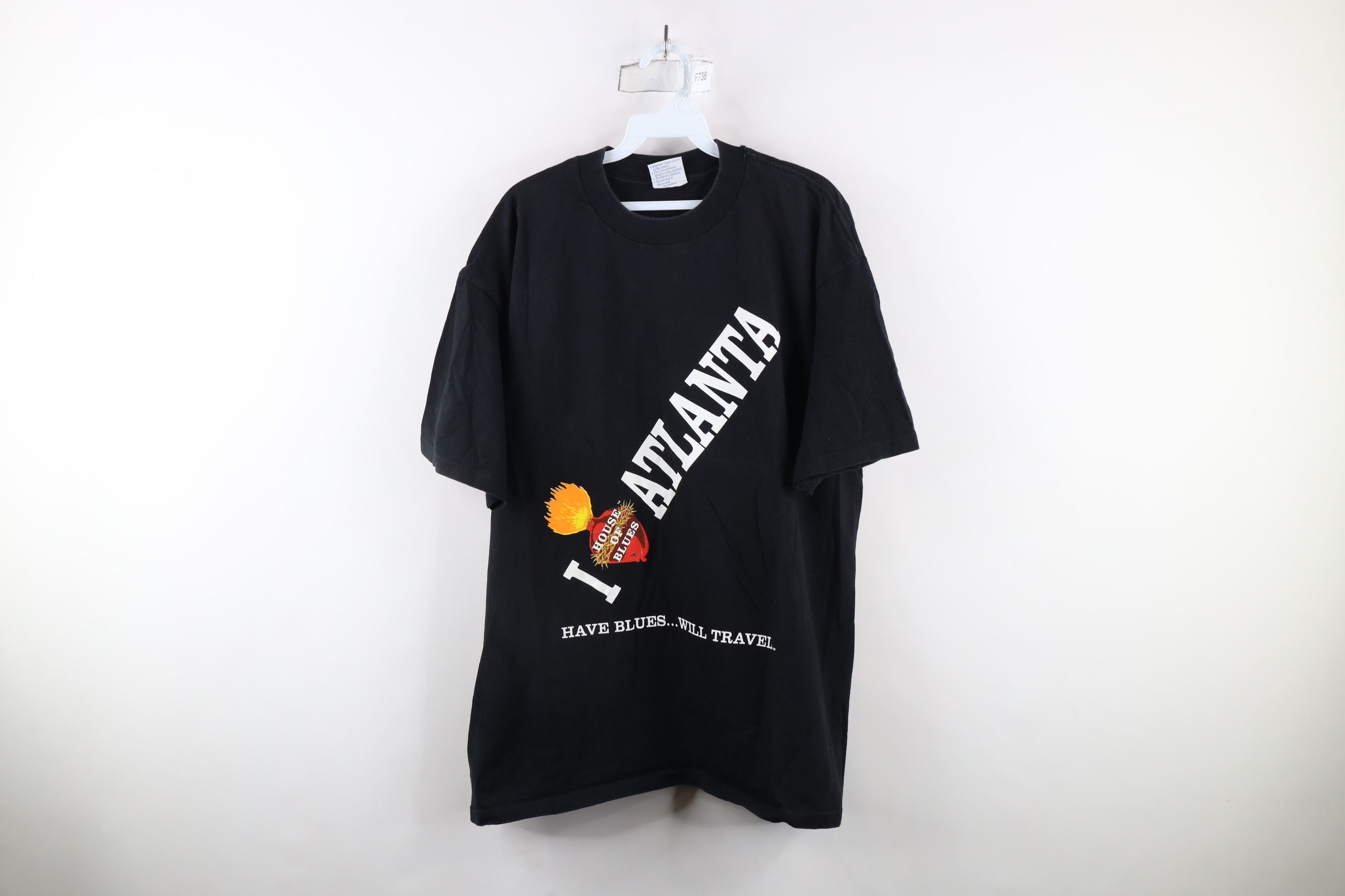 Vintage Vintage 90s Out House of Blues Atlanta T-Shirt Black USA Size US XL / EU 56 / 4 - 1 Thumbnail