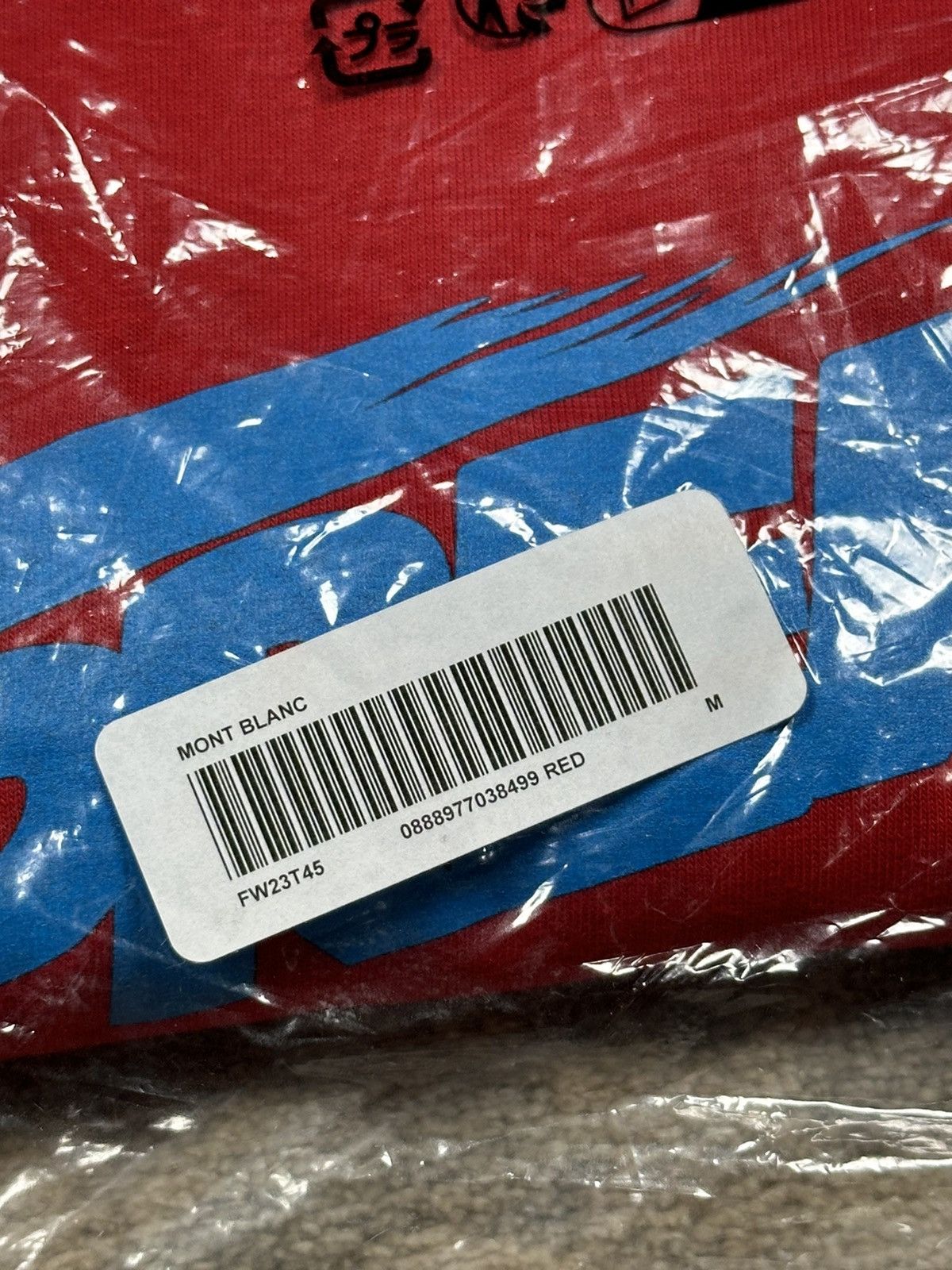 Supreme Supreme Mont Blanc Tee - Red - M - FW23 Size US M / EU 48-50 / 2 - 4 Thumbnail
