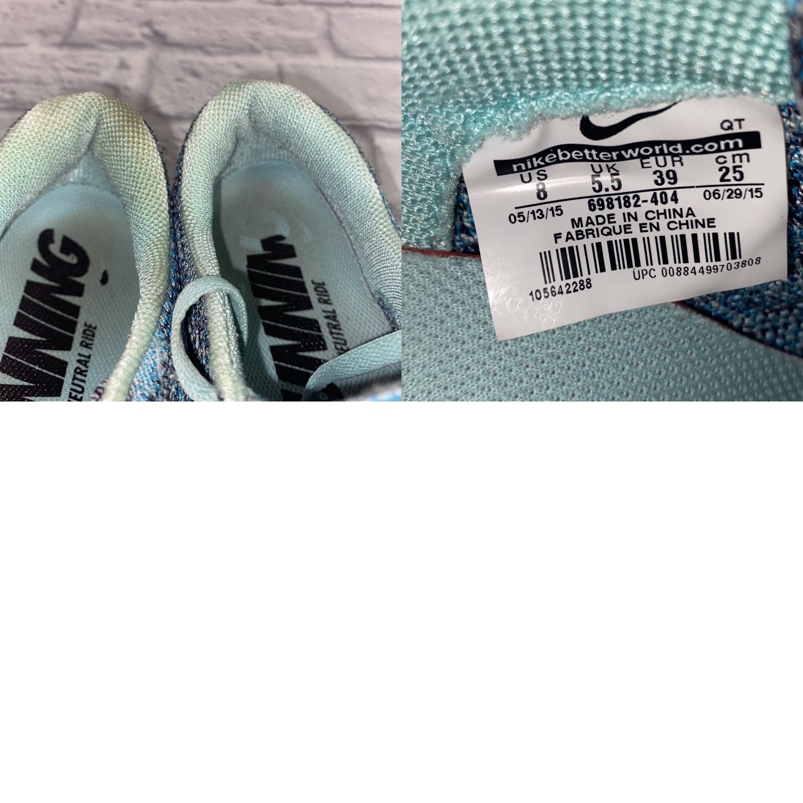 Nike Nike Flyknit Lunar 3 Blue Sneakers Women's Size 8 Shoes Athletic 698182-404 Size US 8 / IT 38 - 8 Thumbnail