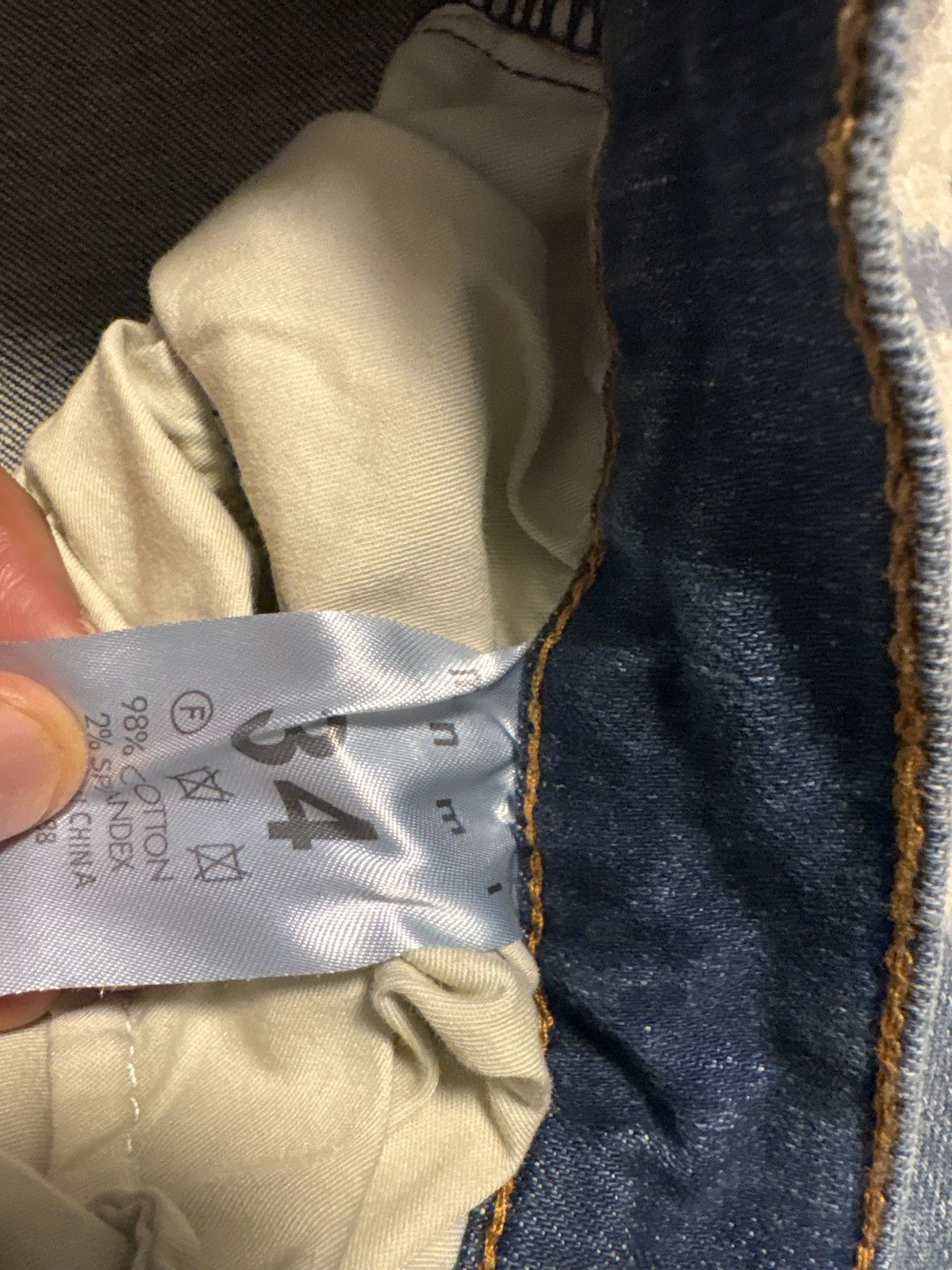 MNML Distressed Biker Jeans Size US 34 / EU 50 - 3 Thumbnail