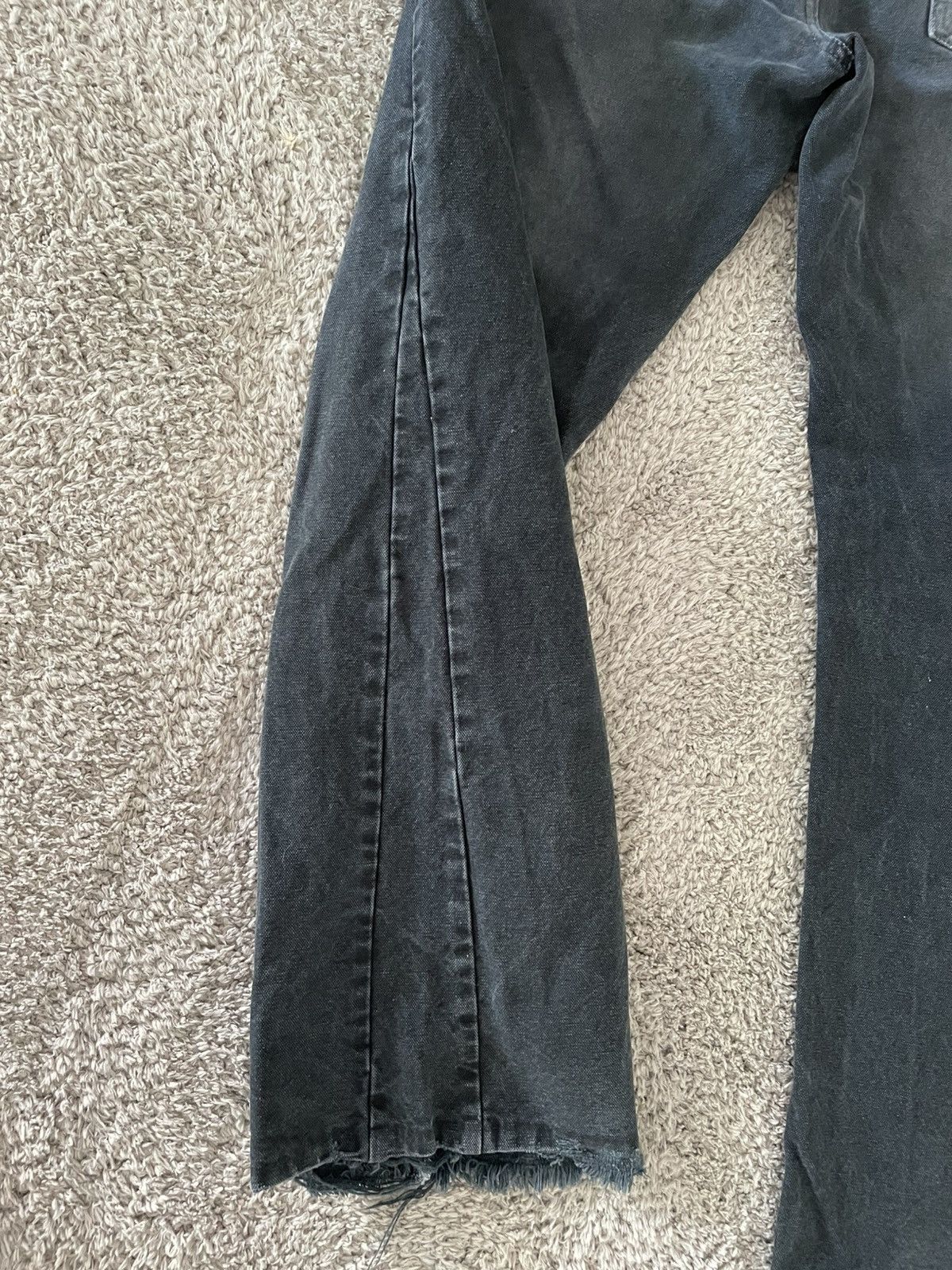 MOOJIMOOJIUS CLASSIC 5 POCKET BOOT LEG DENIM AGED BLACK Size US 31 - 6 Thumbnail