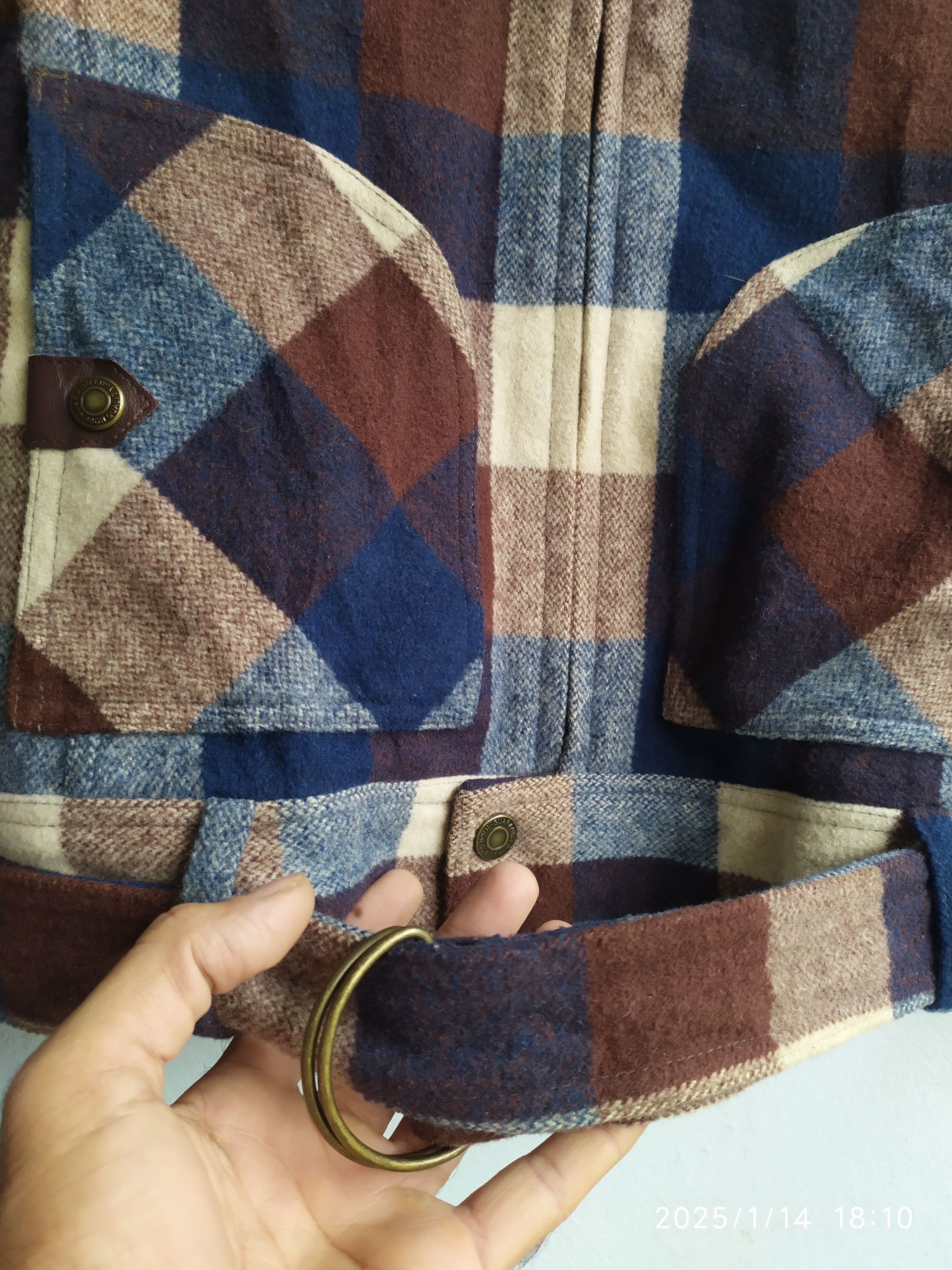 Flannel × Japanese Brand Women's Majestic Legon Plaid Flannel Jacket Size M / US 6-8 / IT 42-44 - 7 Thumbnail