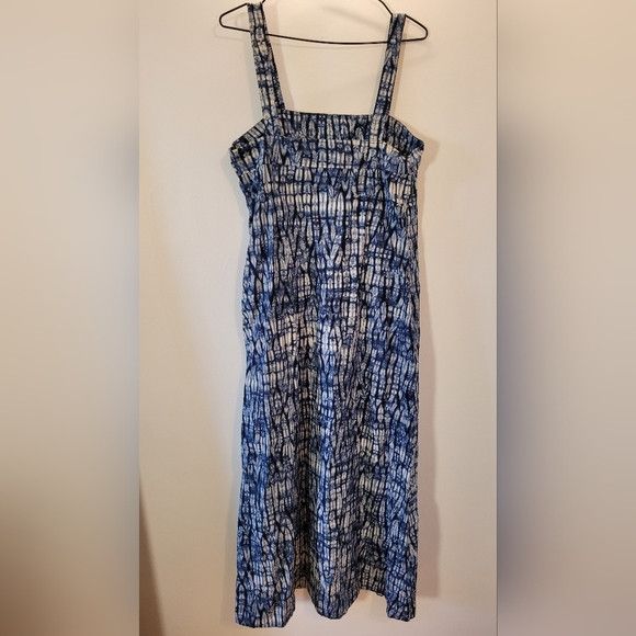 Weekend Max Mara Weekend Max Mara Blue/White Tie-dye Maxi Dress - 12 Size XL / US 12-14 / IT 48-50 - 5 Thumbnail
