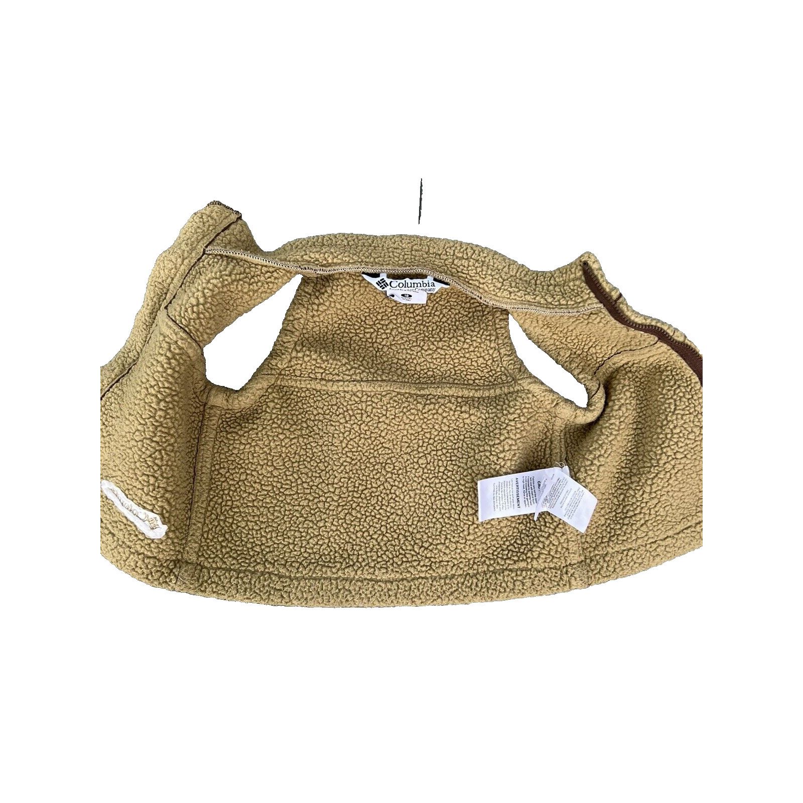 Columbia Columbia Brown Shearing Full-Zip Size 18 m Baby vest A000179 Size ONE SIZE - 4 Thumbnail