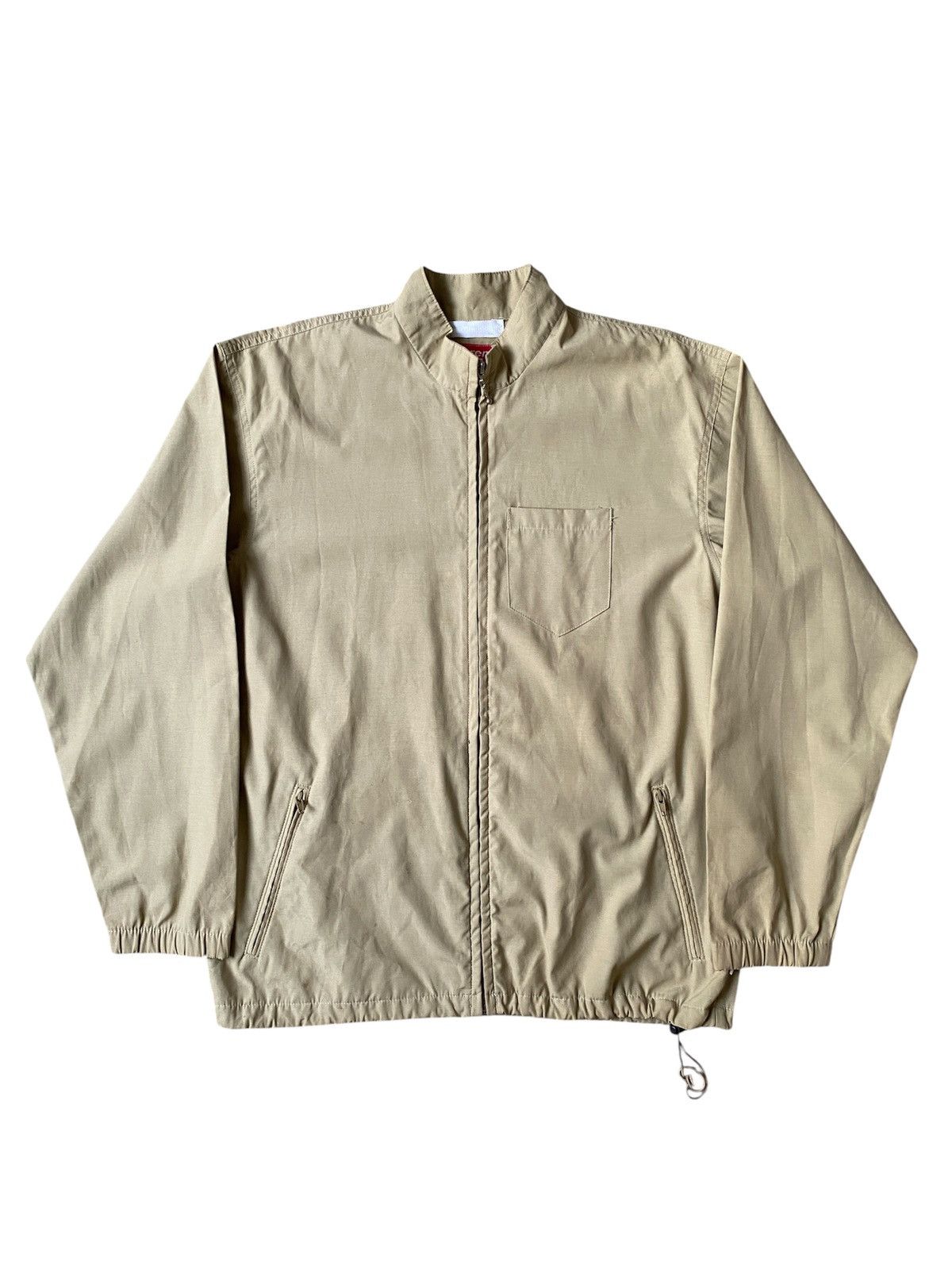 Supreme Vintage 90’s Supreme USA Made Beige Zip Up Jacket Size US XL / EU 56 / 4 - 3 Thumbnail