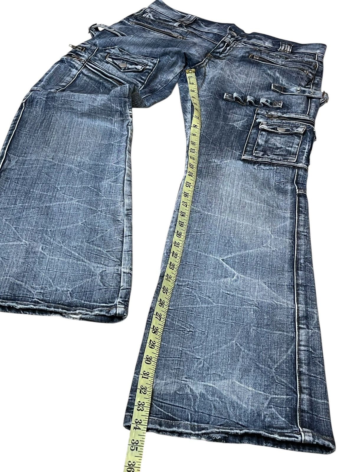 semanticdesign sick🔥Japanese SEMANTIC DESIGN multipocket flared jeans Size US 34 / EU 50 - 18 Thumbnail