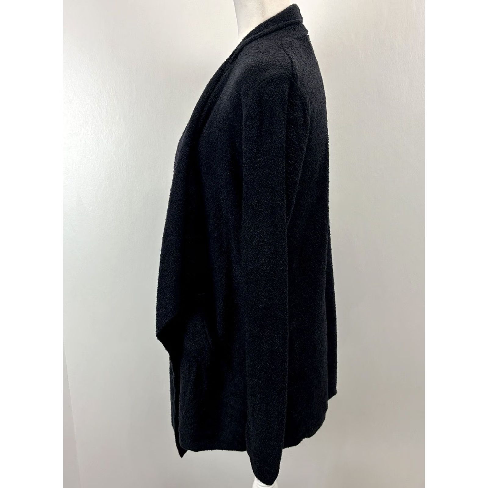 Vintage Barefoot Dreams Cozy Chic Lite Cardigan Sweater Womens Small Medium Black Open Size S / US 4 / IT 40 - 2 Thumbnail
