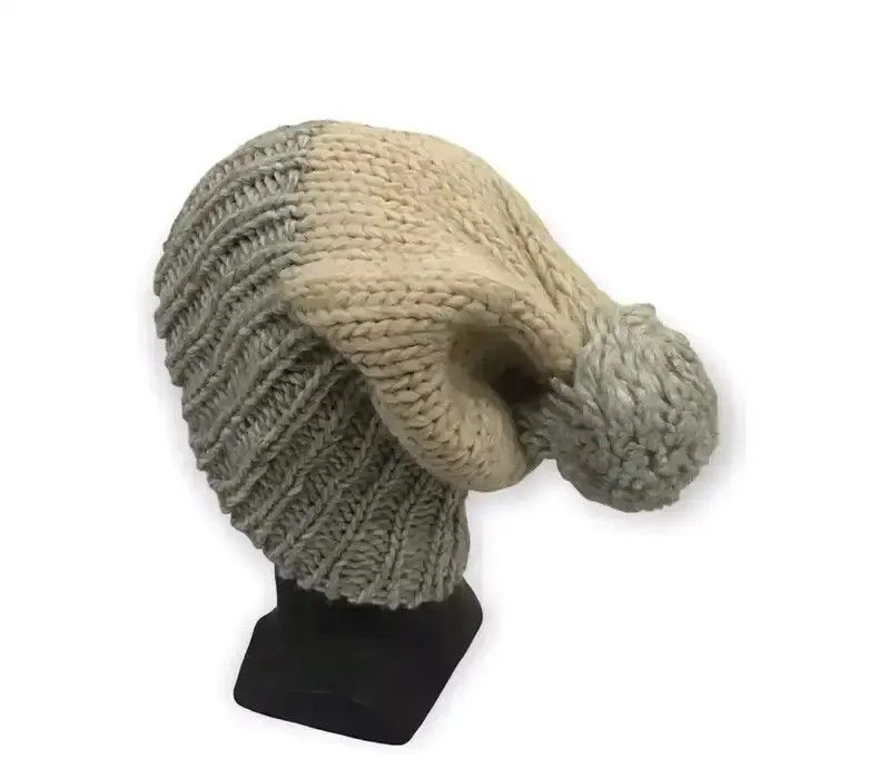Japanese Brand × Vintage Bronte Amsterdam Knit Plain Beanie Hat Size ONE SIZE - 3 Thumbnail