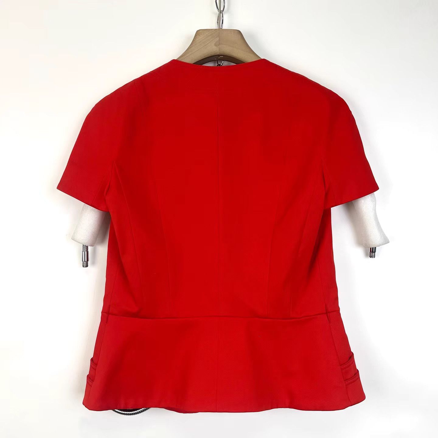 Dior Dior Classic Red Pocket Waist-Fit Short Sleeve Blazer K12 Size S / US 4 / IT 40 - 3 Thumbnail
