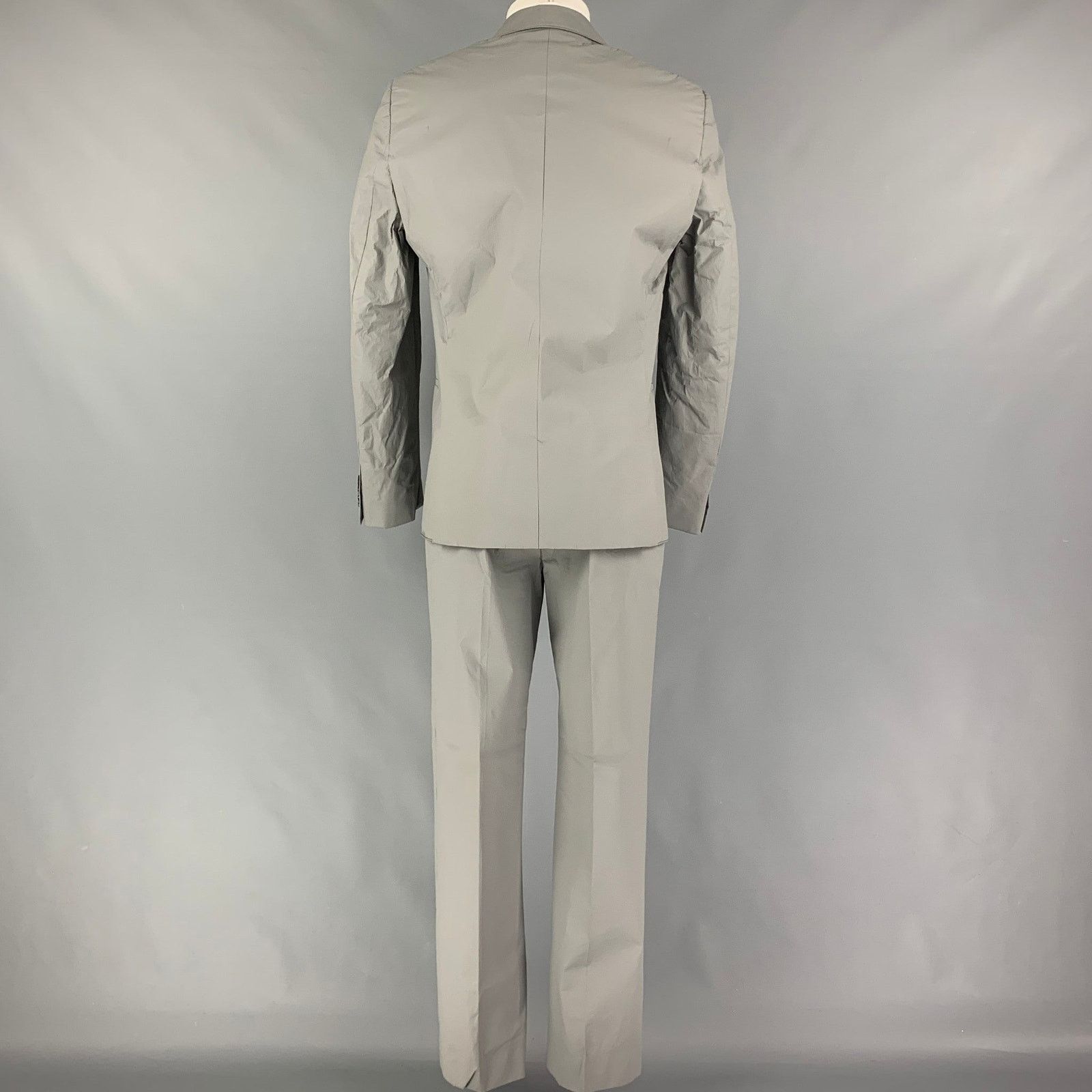 Calvin Klein CALVIN KLEIN COLLECTION 38 Grey Polyurethane Polyester Suit Size 38R - 3 Thumbnail