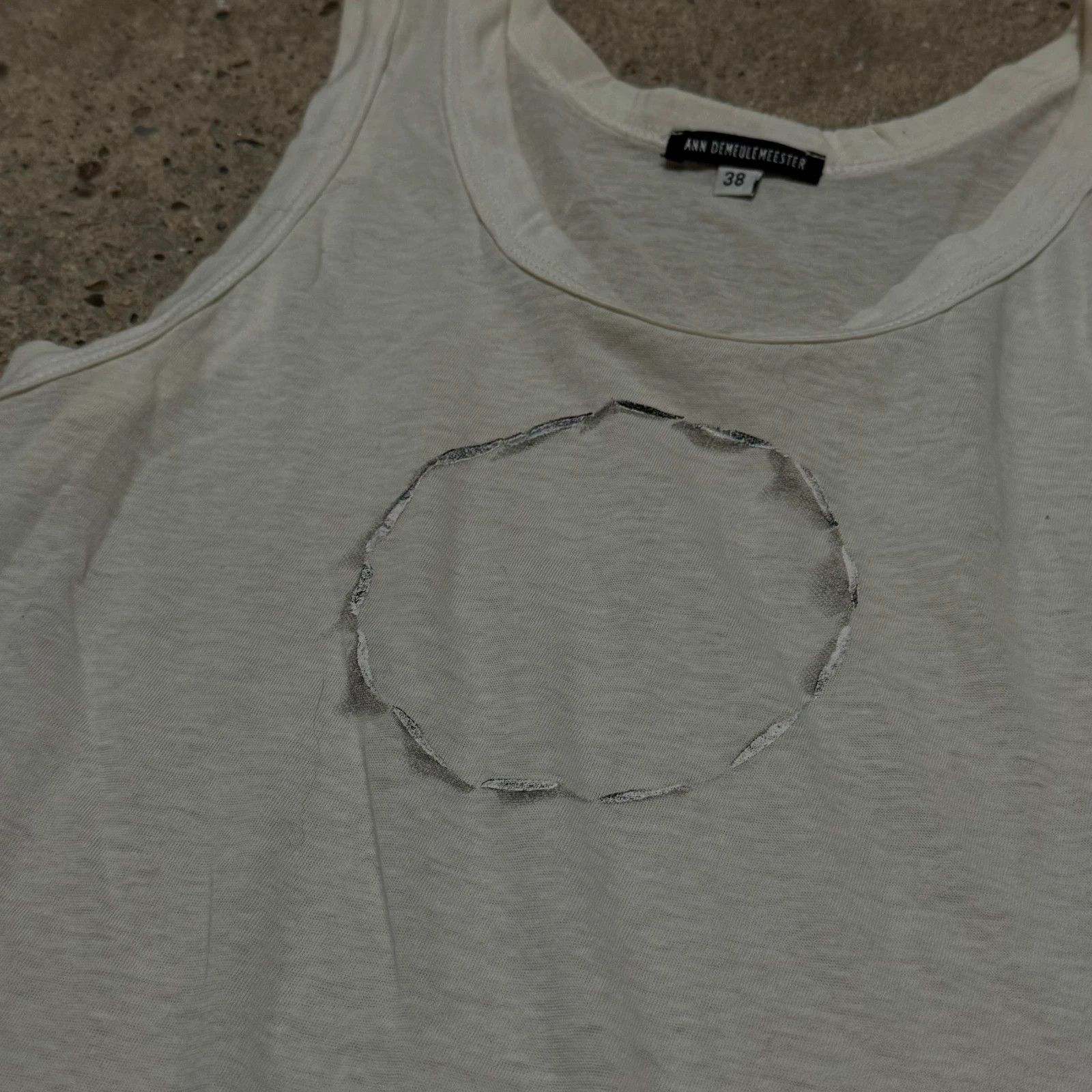 Ann Demeulemeester Ann Demeulemeester circle tank top Size S / US 4 / IT 40 - 8 Thumbnail