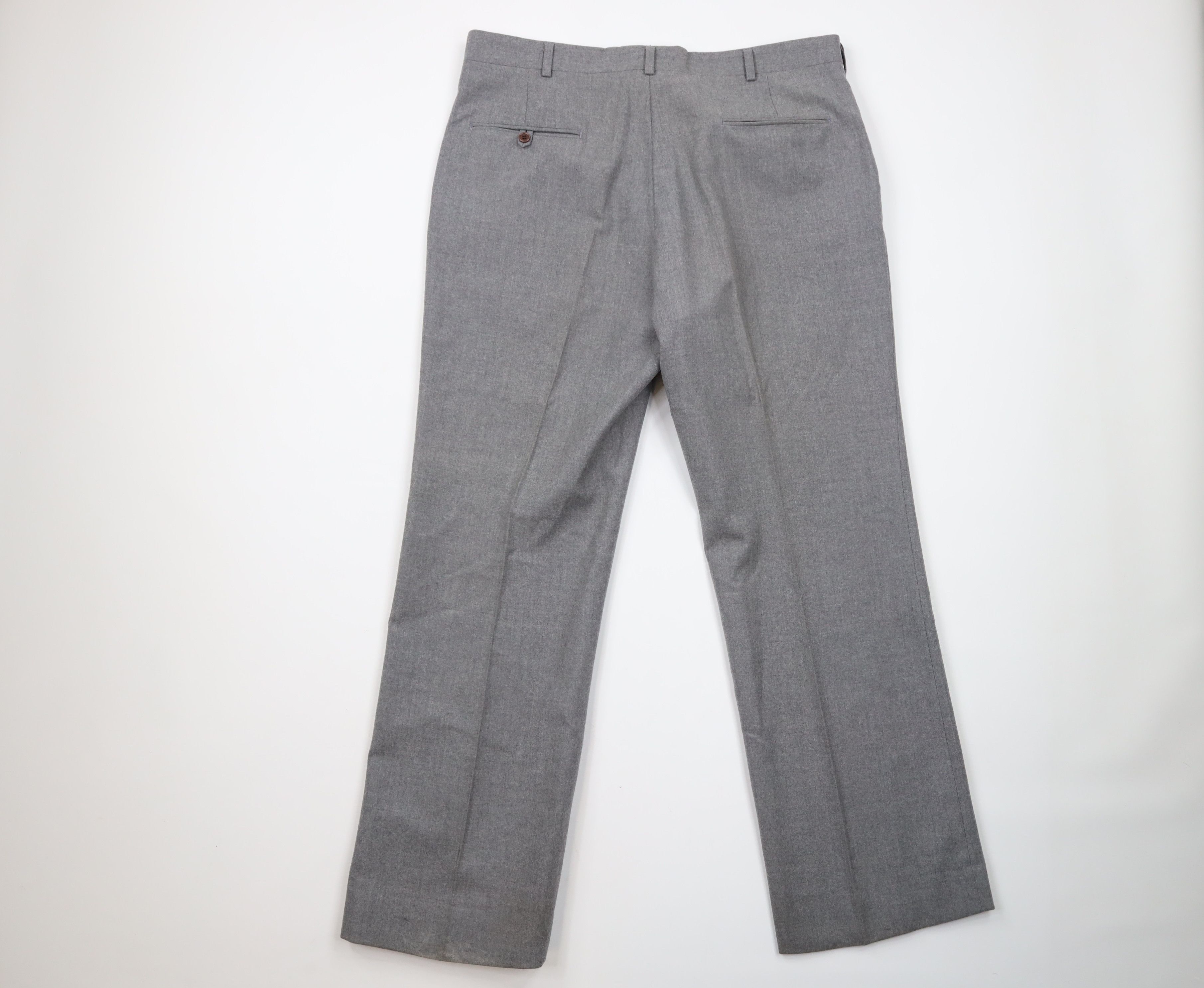 Vintage 70s Streetwear Heavyweight Wool Bell Bottoms Pants