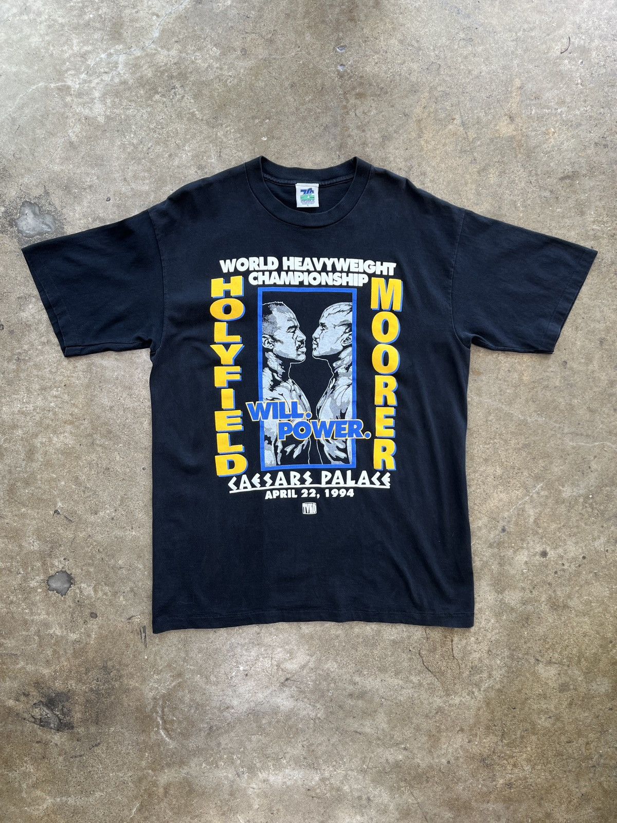Band Tees Vintage 1994 Heavyweight Championship Holyfield Moorer Large Size US L / EU 52-54 / 3 - 2 Thumbnail