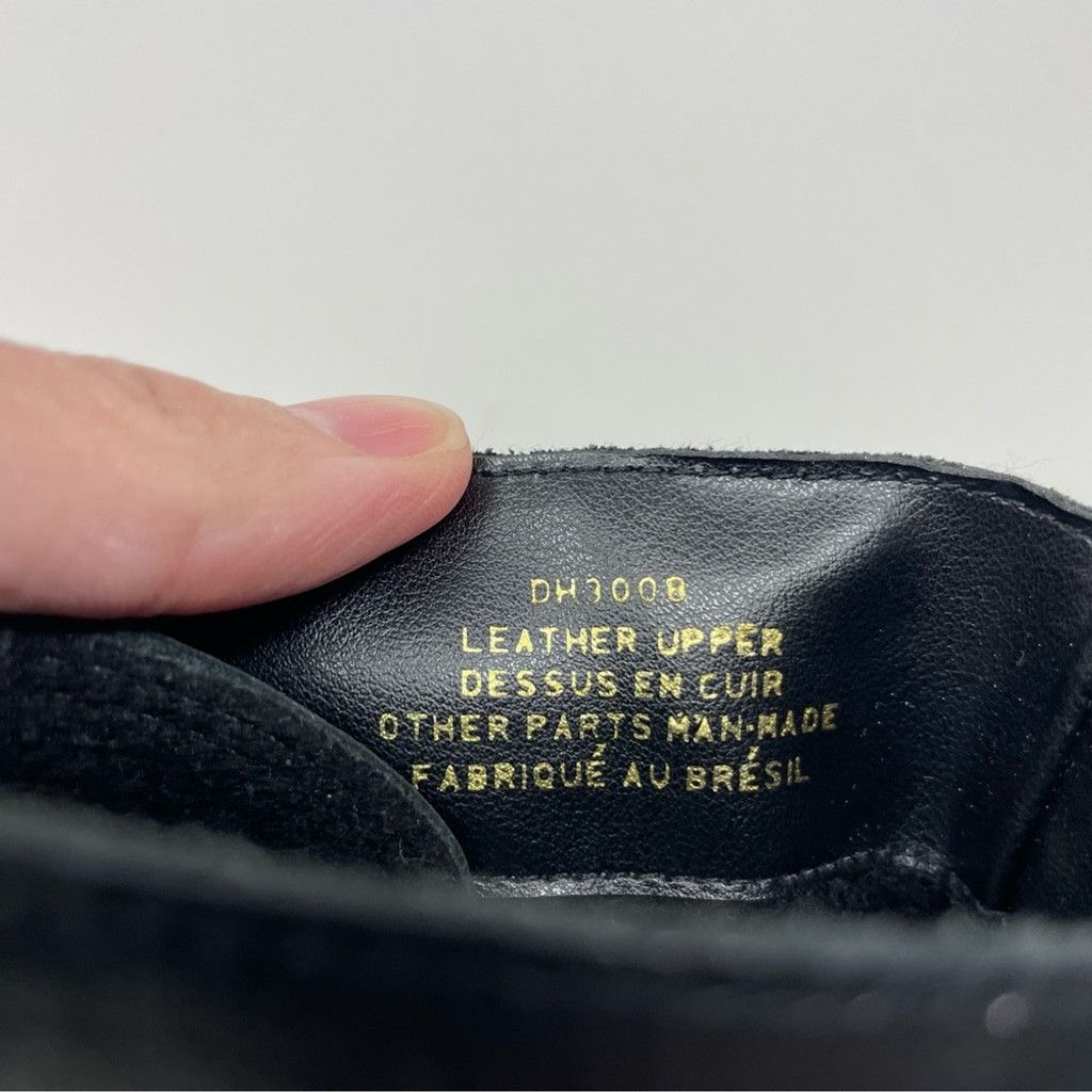 Denver Hayes VTG Denver Hayes Black Leather Square Toe Flate Booties US 8 Size US 8 / IT 38 - 8 Thumbnail