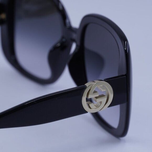 Gucci Gucci GG1029SA 001 Sunglasses Black Square Frame, Grey Size ONE SIZE - 7 Thumbnail
