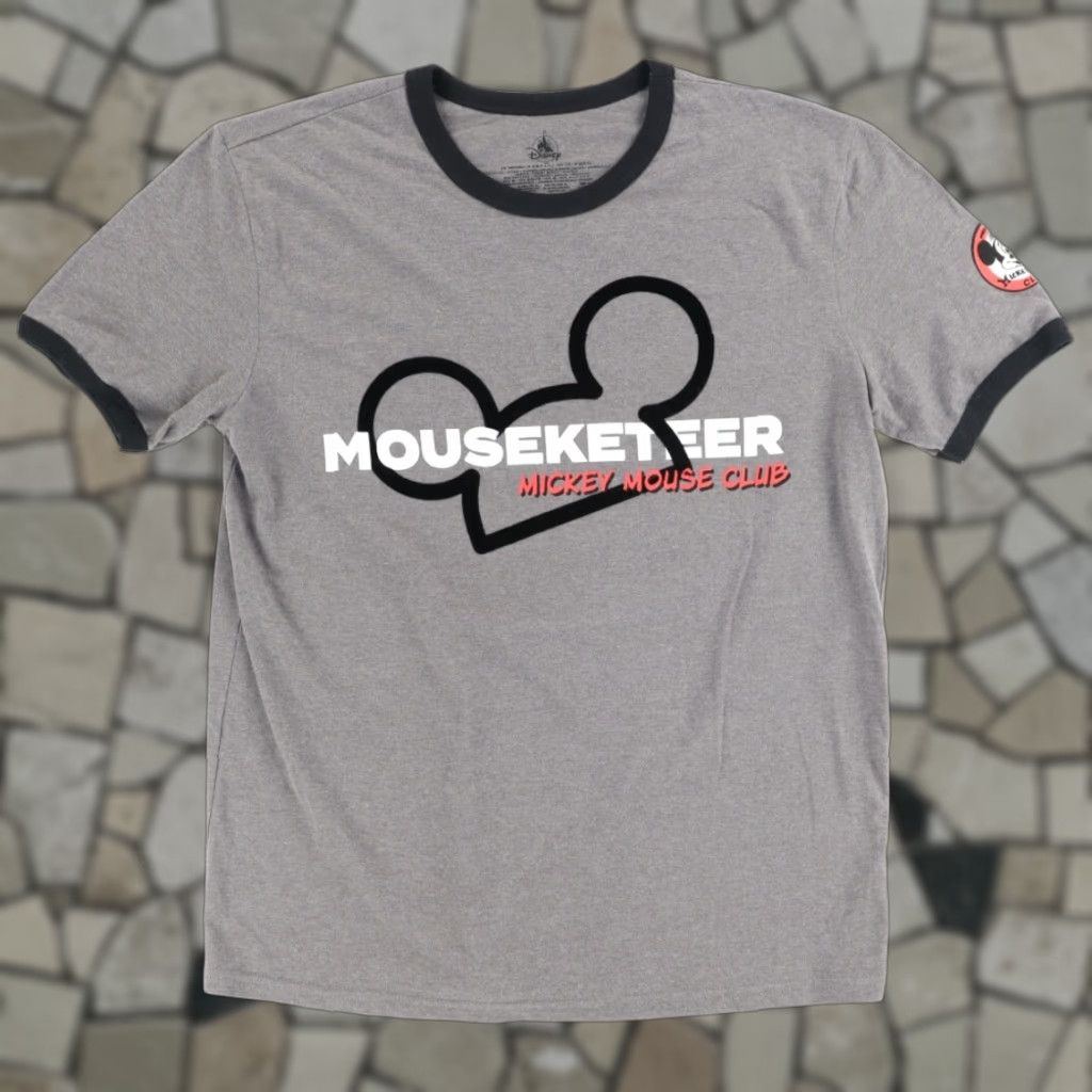 Disney Disney Shirt Men's M Gray Mouseketeer Ringer Solid T-Shirt N/A 90s? (not applicable) Size US M / EU 48-50 / 2 - 1 Thumbnail