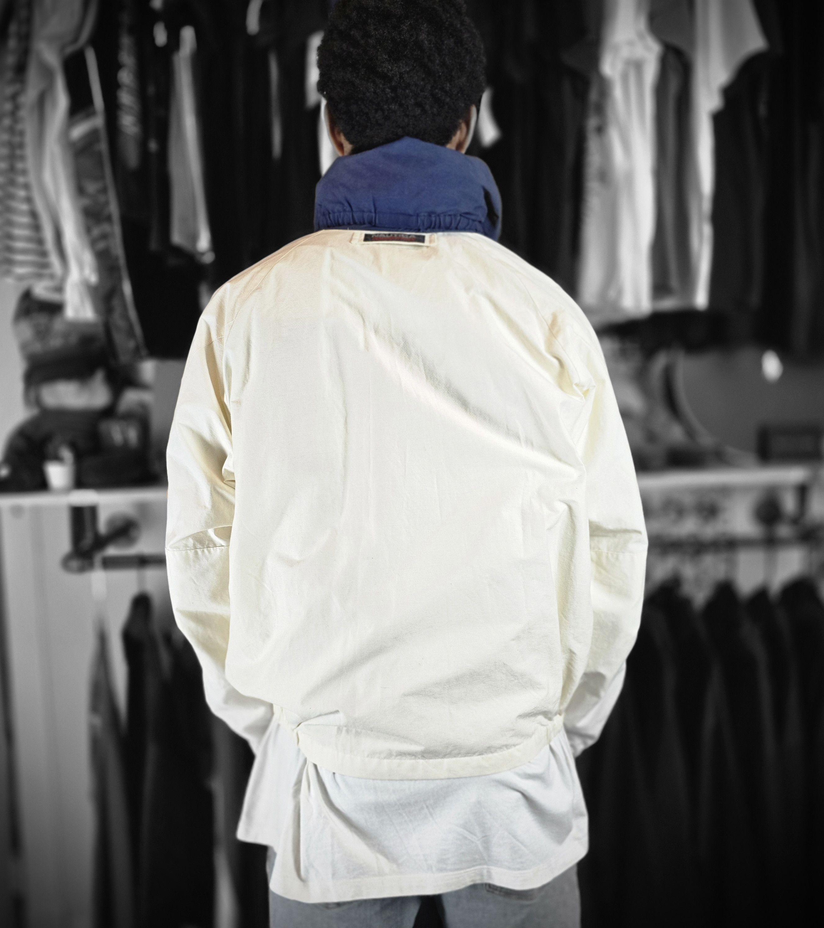 Nautica Vintage Nautica Sailing Jacket White/Orange Men's XL Size US XL / EU 56 / 4 - 3 Thumbnail