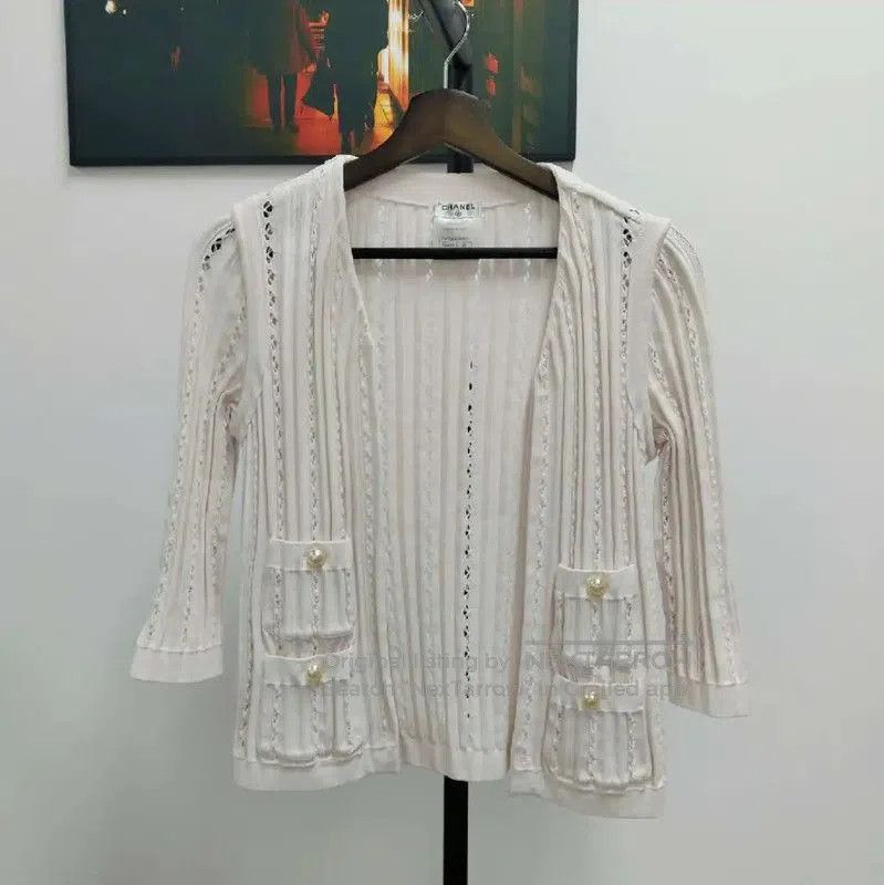 Chanel Louis Vuitton Cream Silk Women's T. Size XXS / US 00 / IT 34 - 1 Thumbnail