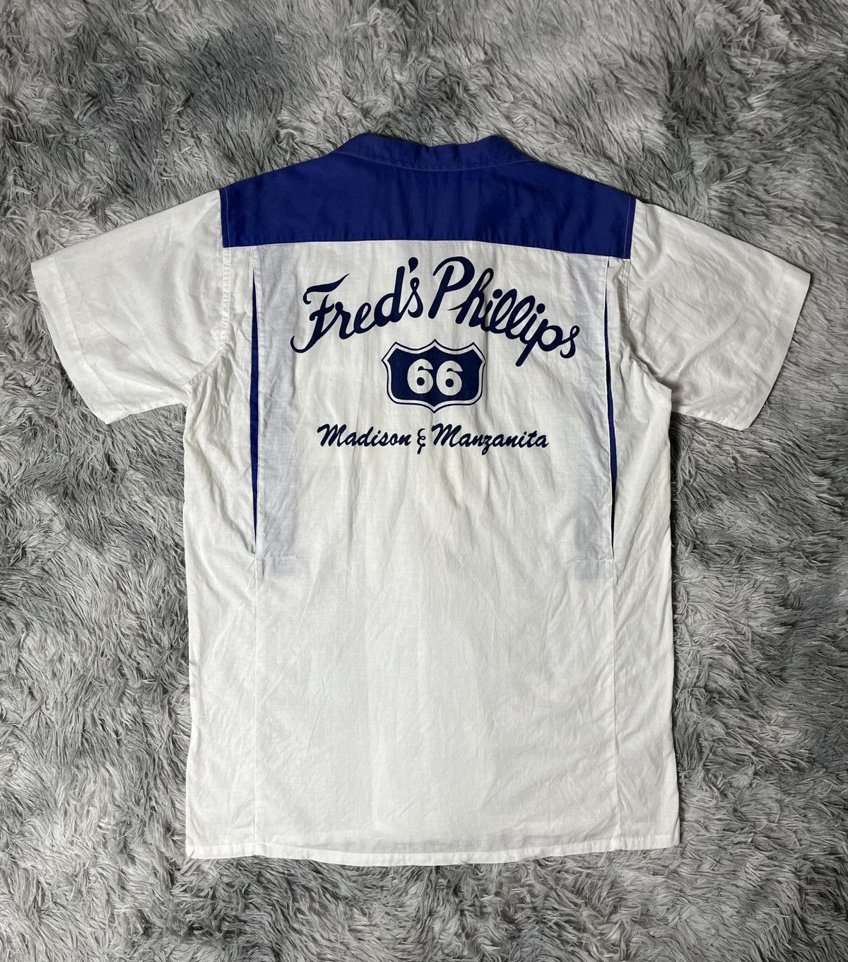 Vintage Vintage 70s Fred’s Phillips Route 66 work shirt button up Size US M / EU 48-50 / 2 - 1 Thumbnail