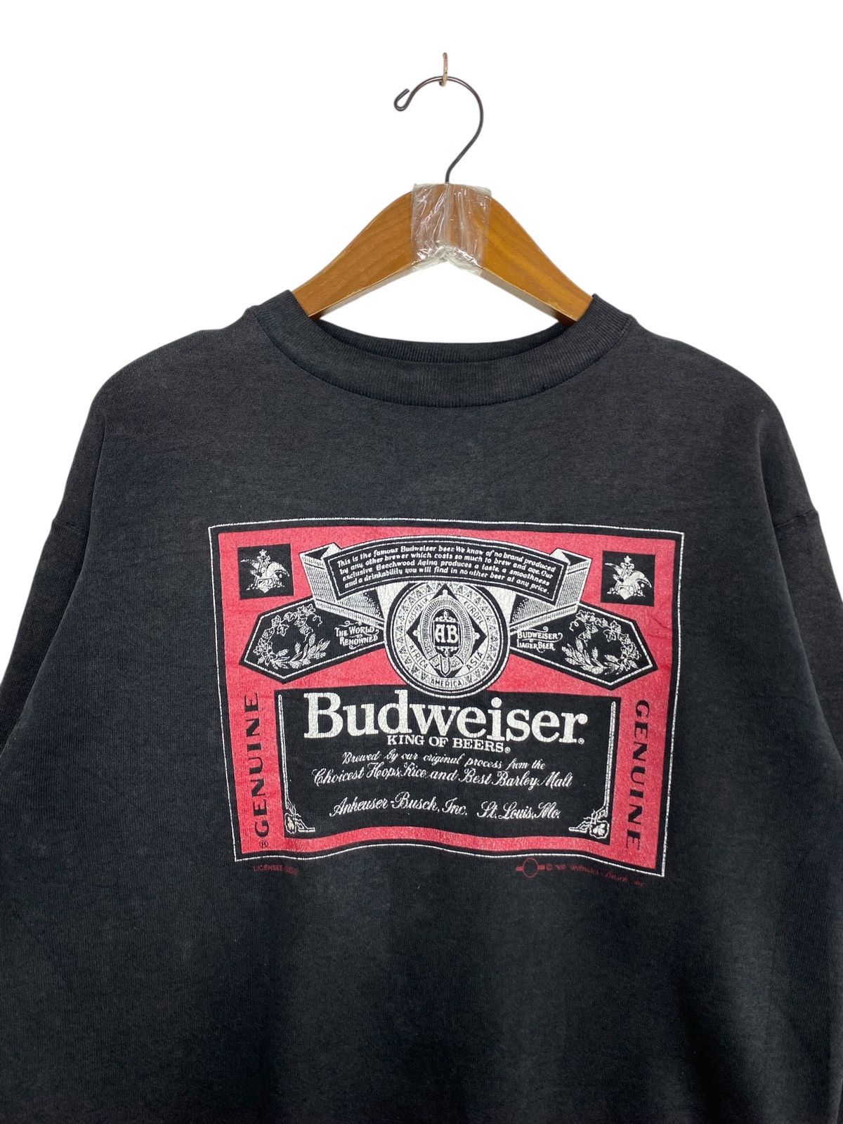 Budweiser Rare‼️ Vintage Budweiser Big Logo Made in Usa Size US M / EU 48-50 / 2 - 4 Thumbnail