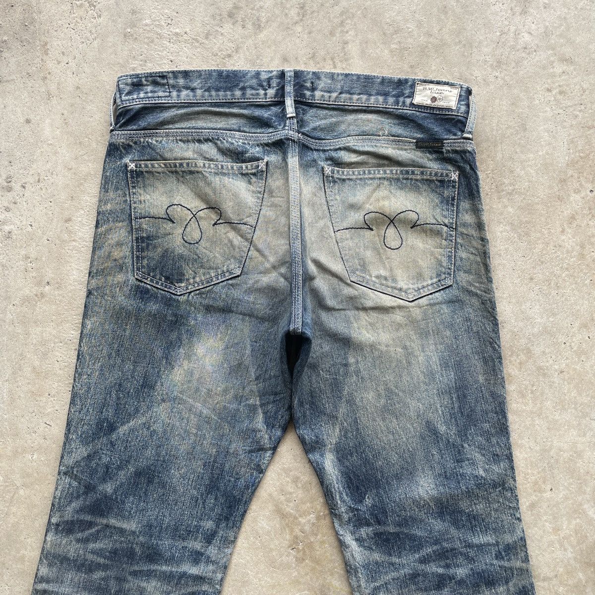 Japanese Brand Vintage BlueWay Japan Rusty Jeans Faded Distressed Pants W35 Size US 35 - 13 Thumbnail