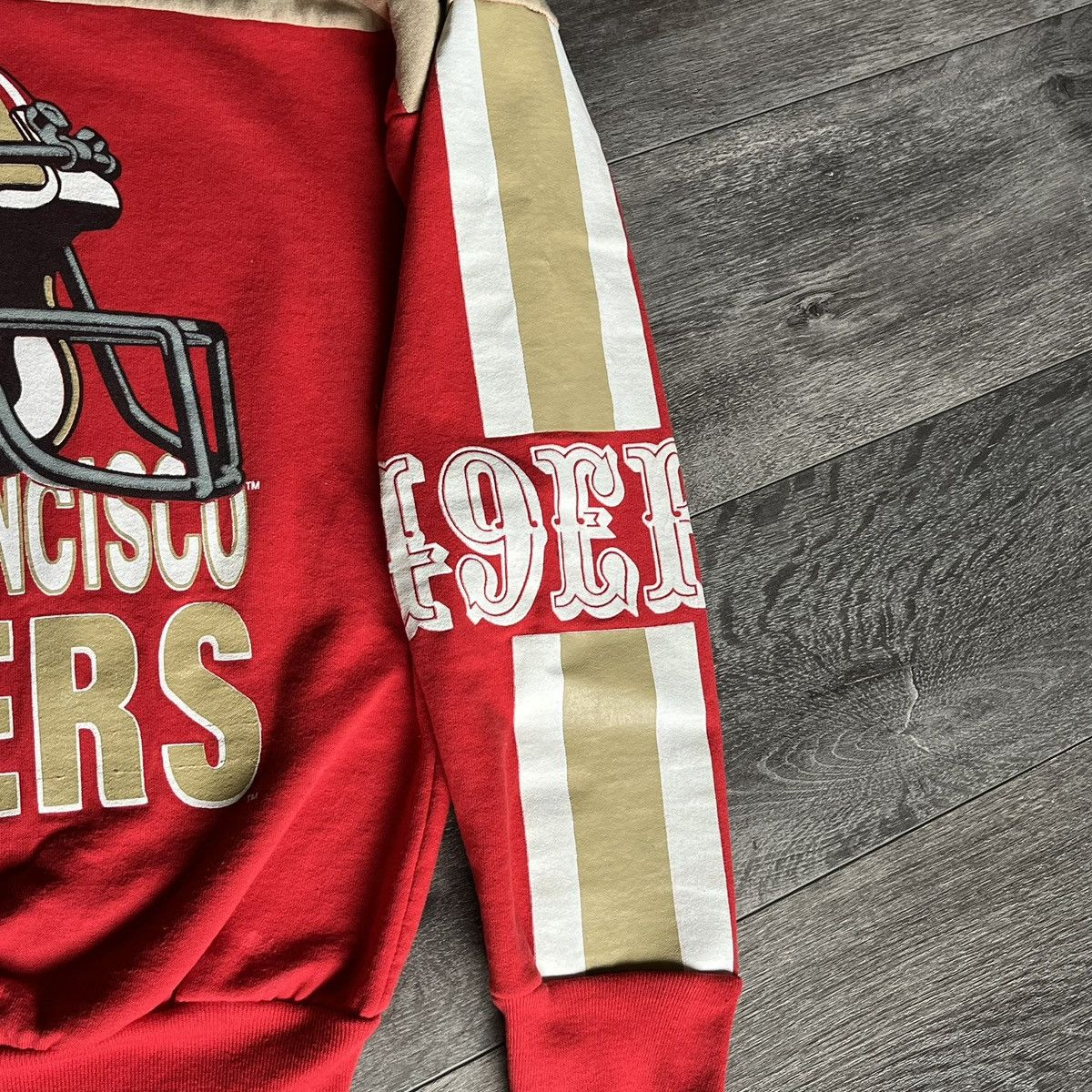 NFL Vintage 1980s NFL Garan San Francisco 49ers Helmet Crewneck Size US L / EU 52-54 / 3 - 5 Thumbnail