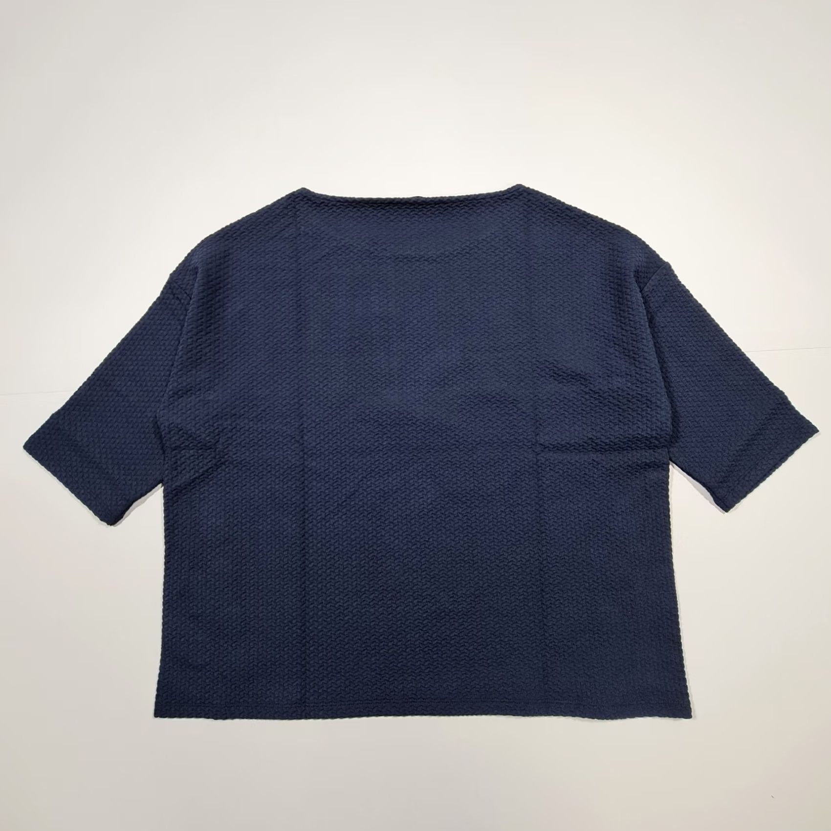 Vintage Betty Barclay Womens Jumper Navy Blue 10 UK Short Sleeve Round Neck Top Ladies Size L / US 10 / IT 46 - 6 Thumbnail