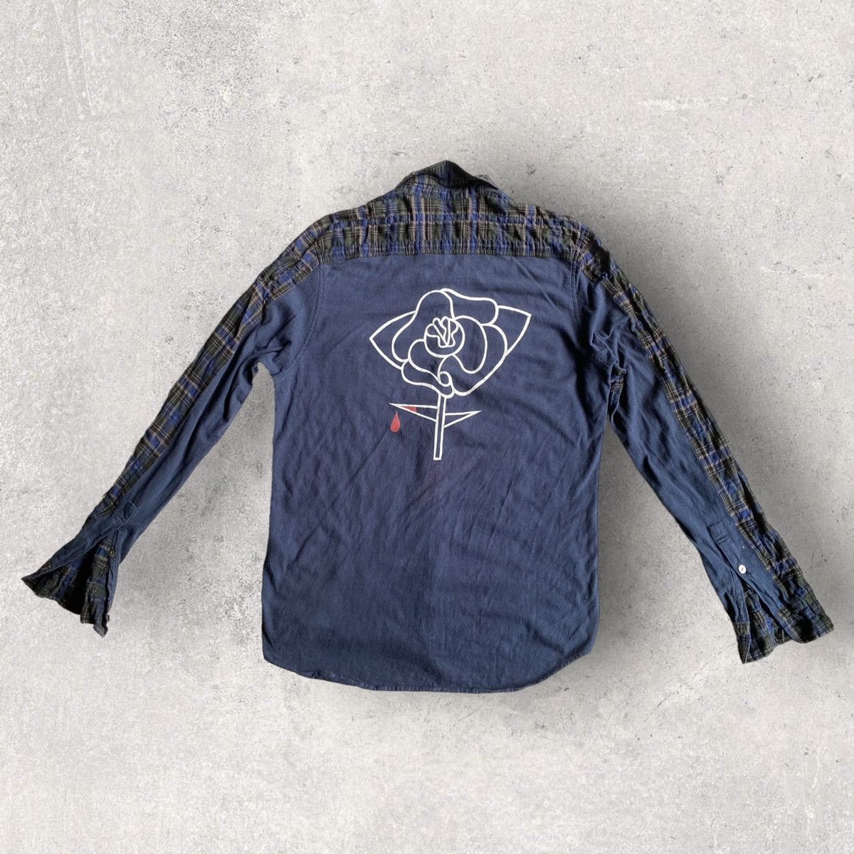 Undercover SS07 Bleeding Rose Hybrid Shirt Size US S / EU 44-46 / 1 - 1 Thumbnail