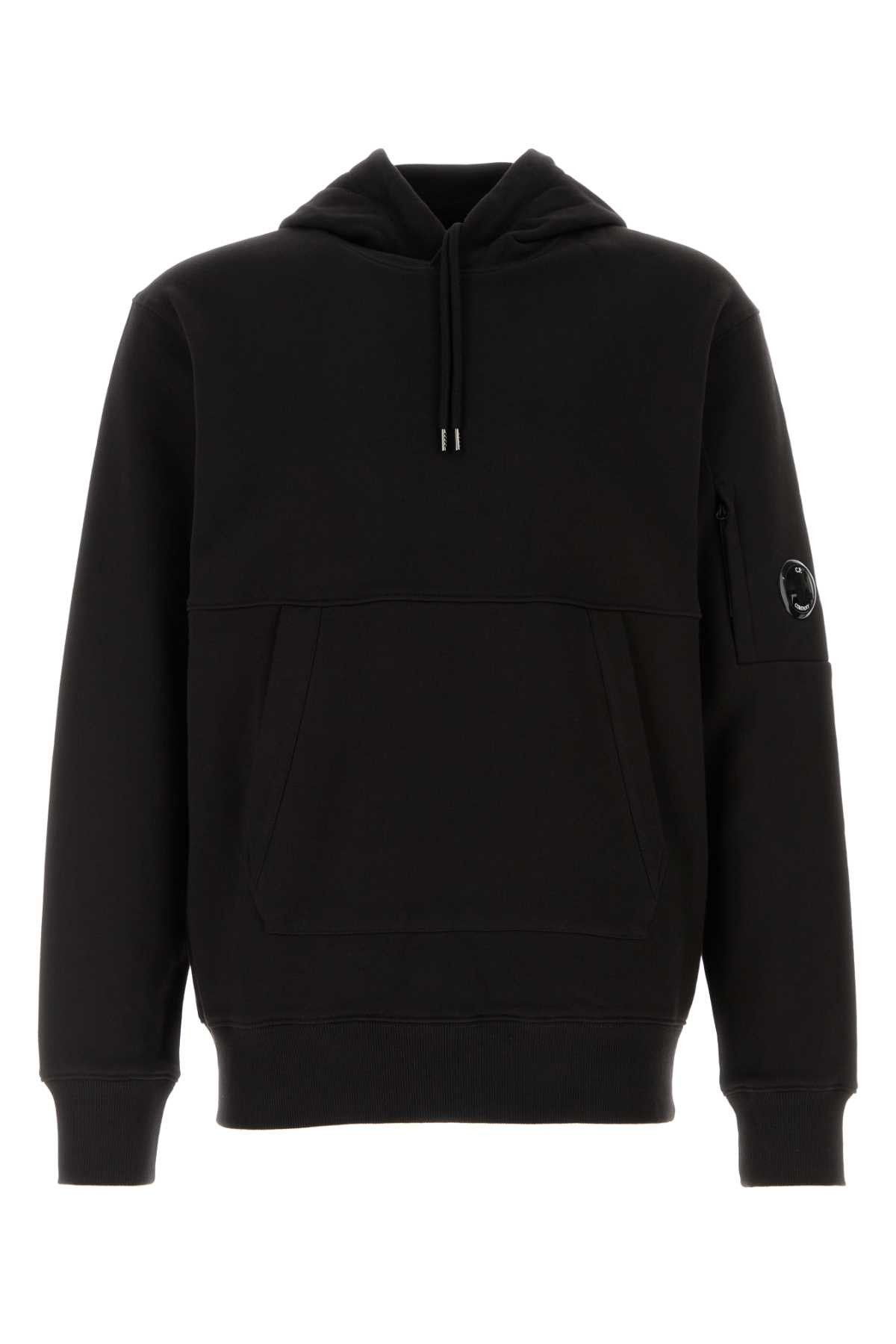 C.P. Company Black Cotton Sweatshirt Size US L / EU 52-54 / 3 - 1 Thumbnail