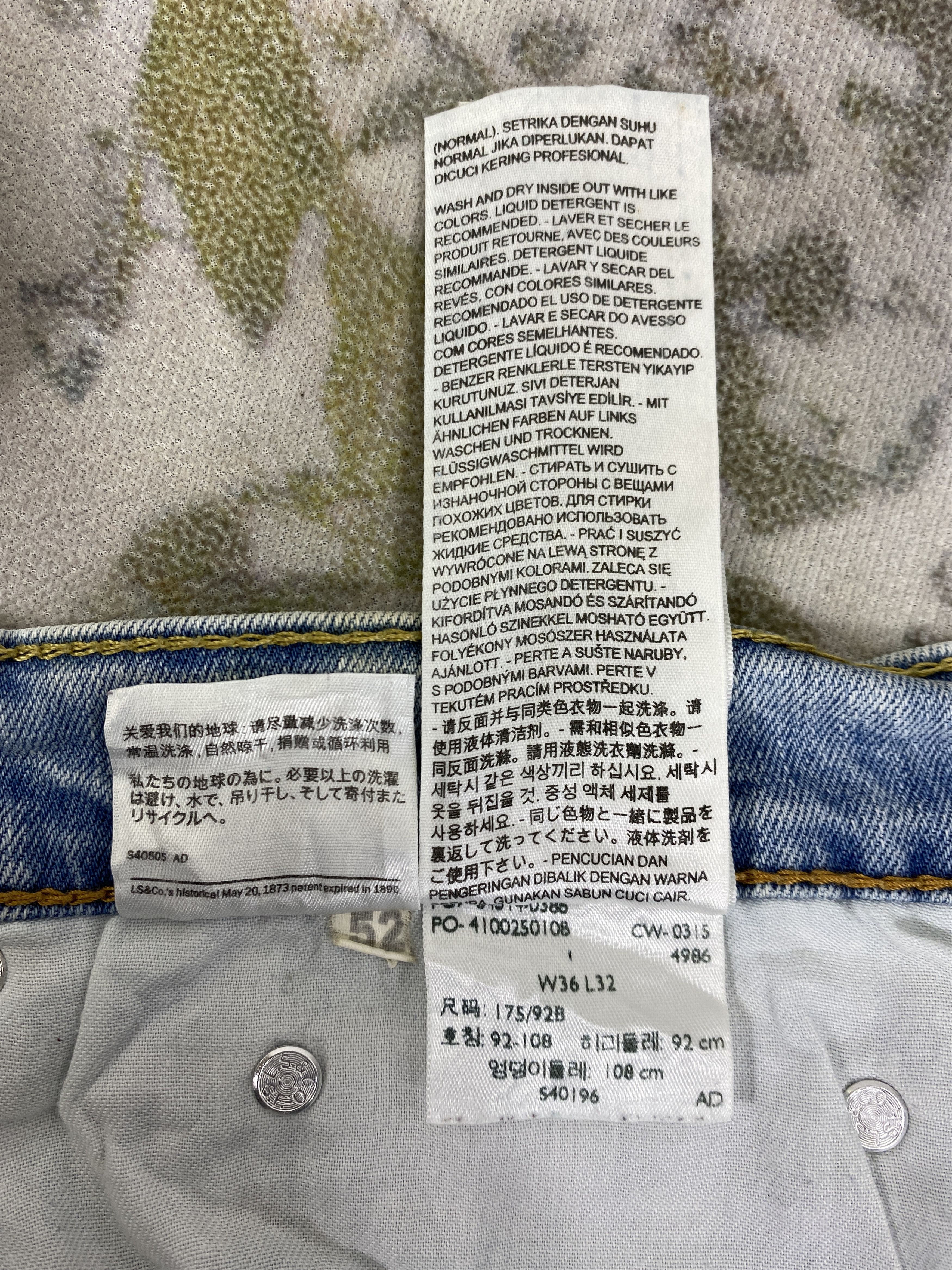 Levi's Vintage Levi's 514 Light Wash Denim 36 x 32 -JN055 Size US 36 / EU 52 - 11 Thumbnail