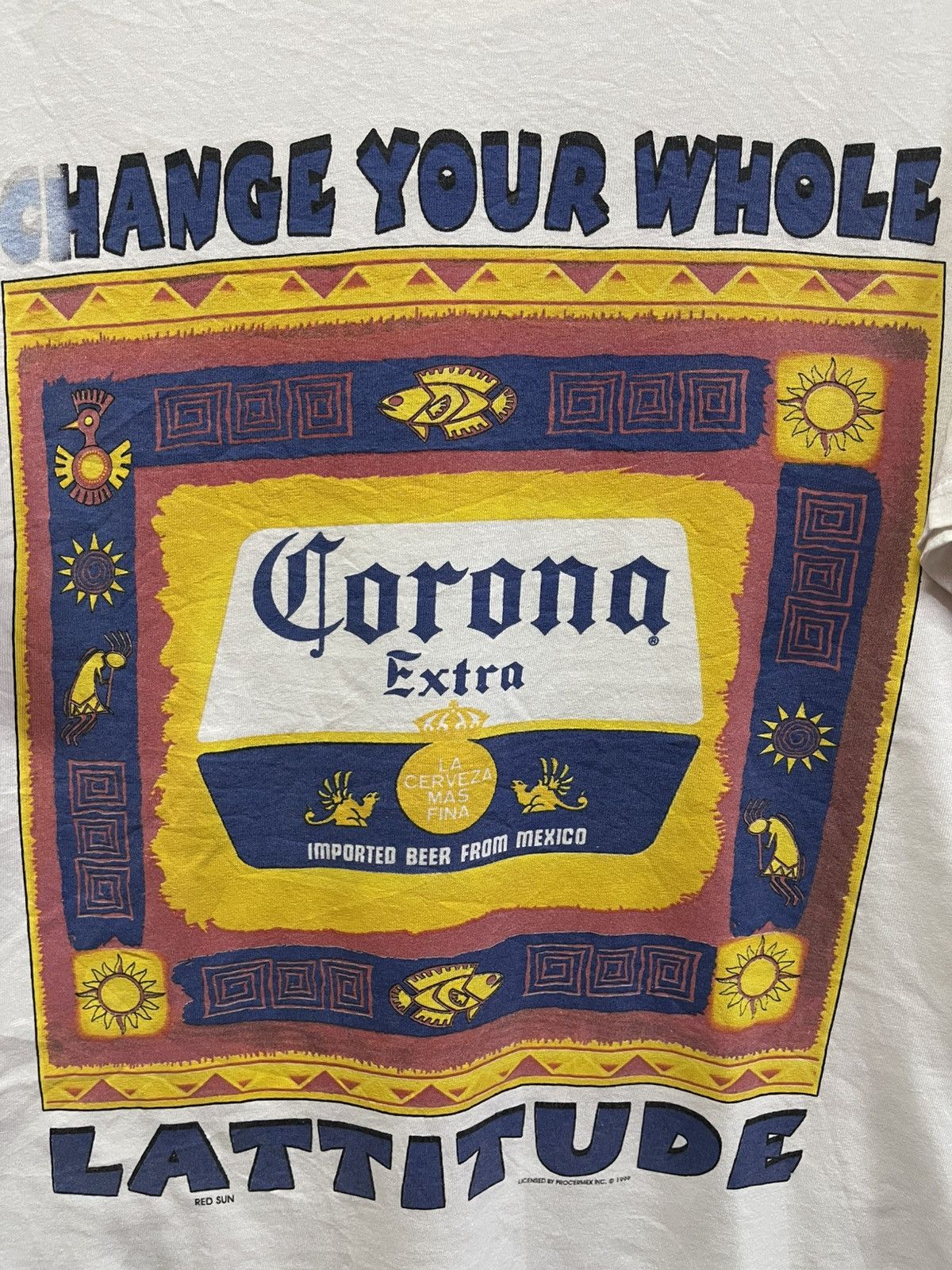 Vintage Vintage Corona Extra Beer Promo Tees🔥🔥🔥 Size US L / EU 52-54 / 3 - 6 Thumbnail