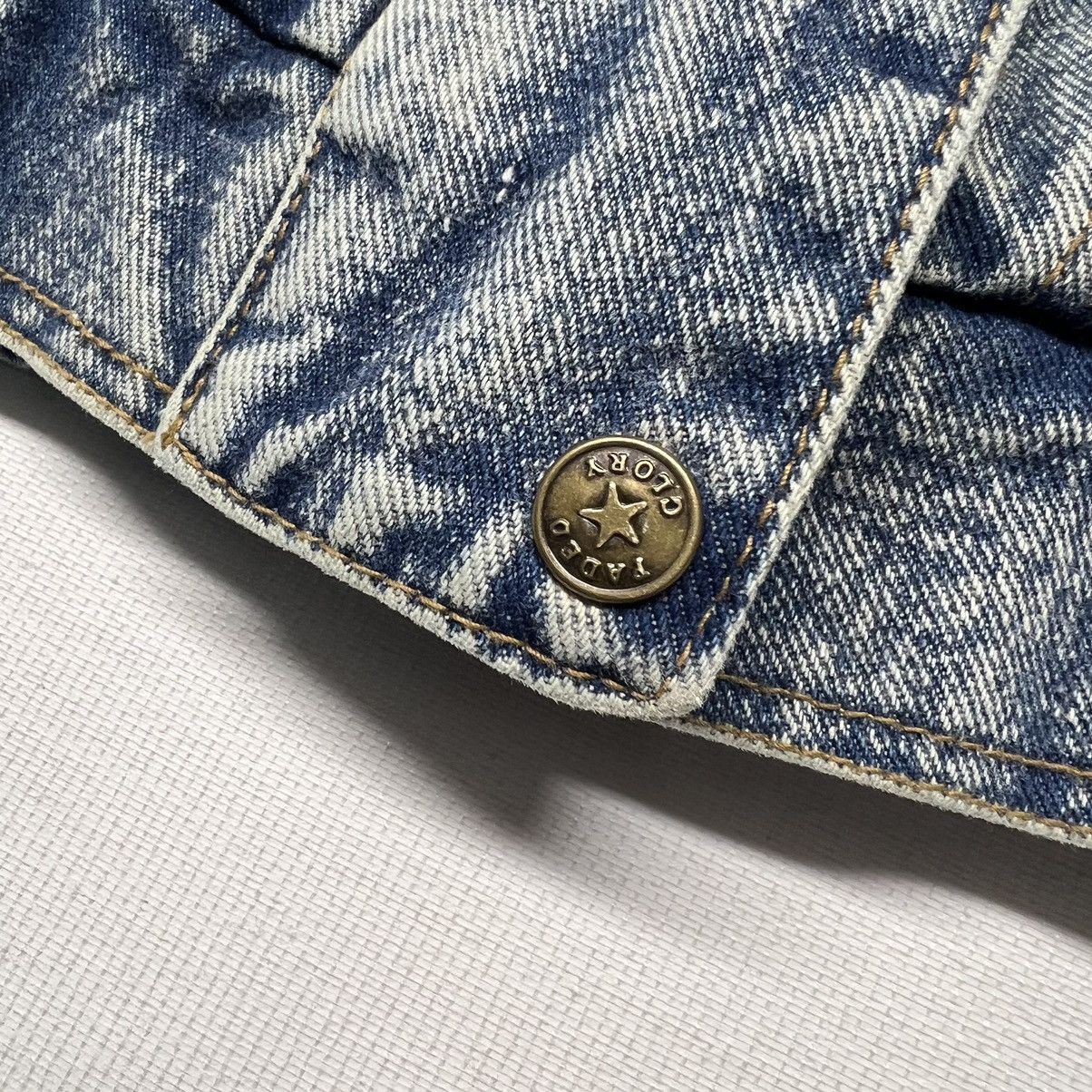 Faded Glory × Vintage Vintage Faded Glory Denim Jacket Bomber Floral Faded Y2K 90s Size M / US 6-8 / IT 42-44 - 10 Thumbnail