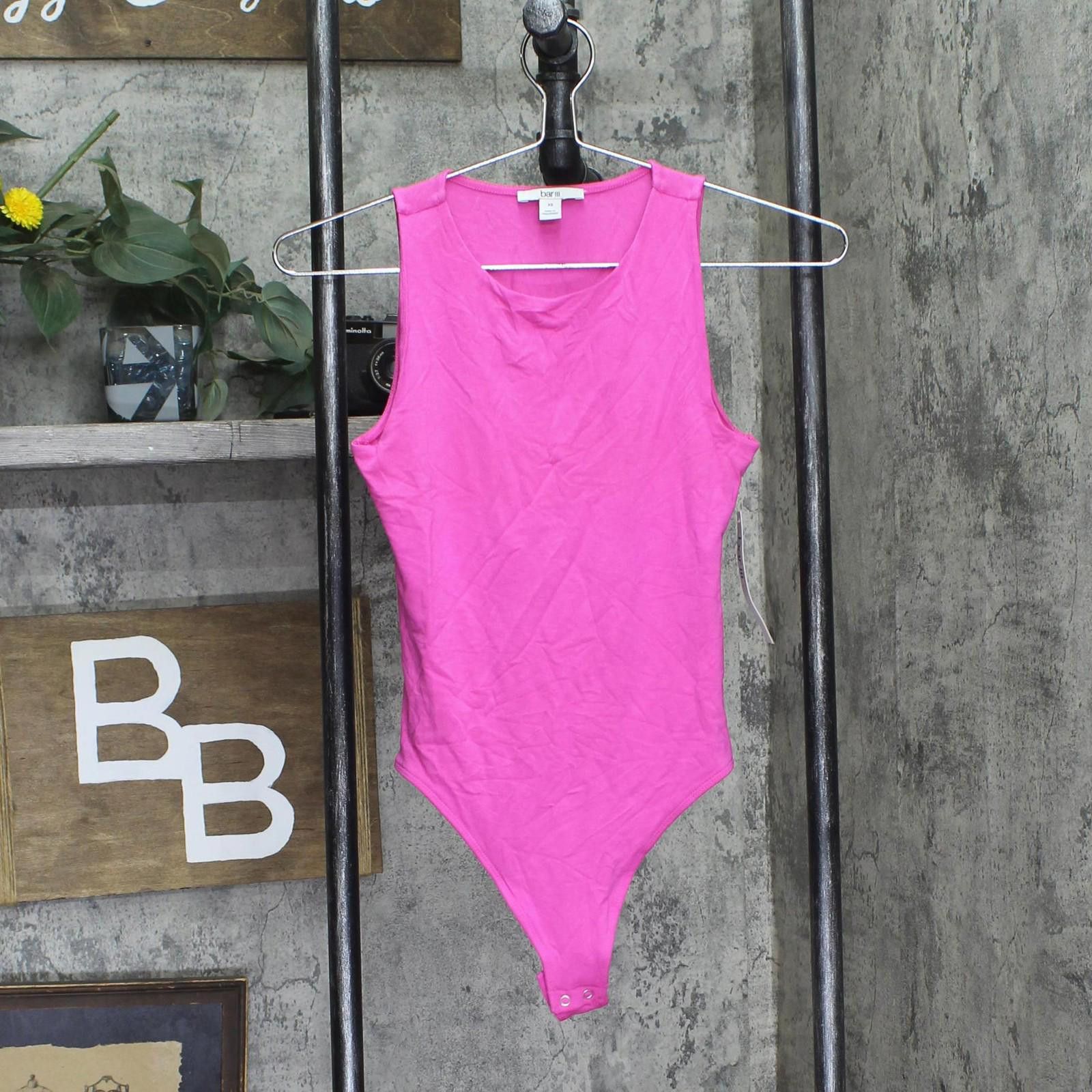 Bar III Bar Iii Womens Bodycon Knit Bodysuit Pink Xs Size 26" / US 2 / IT 38 - 1 Thumbnail