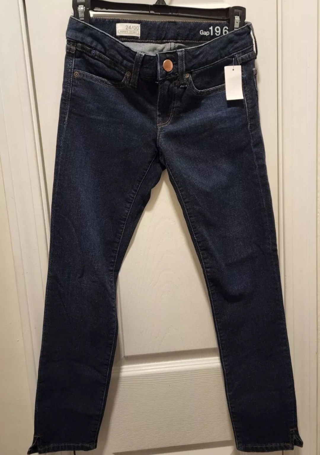 Gap New With Tags GAP Dark Wash Always Skinny 1969 Jeans 24/00 Size 24" / US 00 / IT 34 - 1 Thumbnail