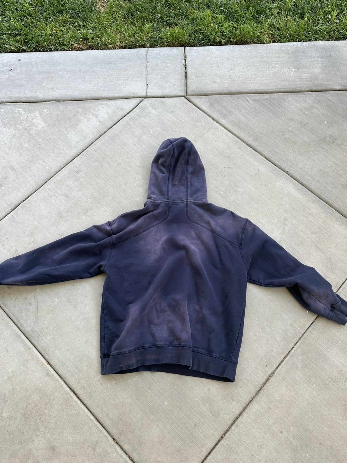 Kanye West × Vintage SUFADED NAVY BLUE VINTAGE HOODIE LARGE Size US L / EU 52-54 / 3 - 2 Thumbnail