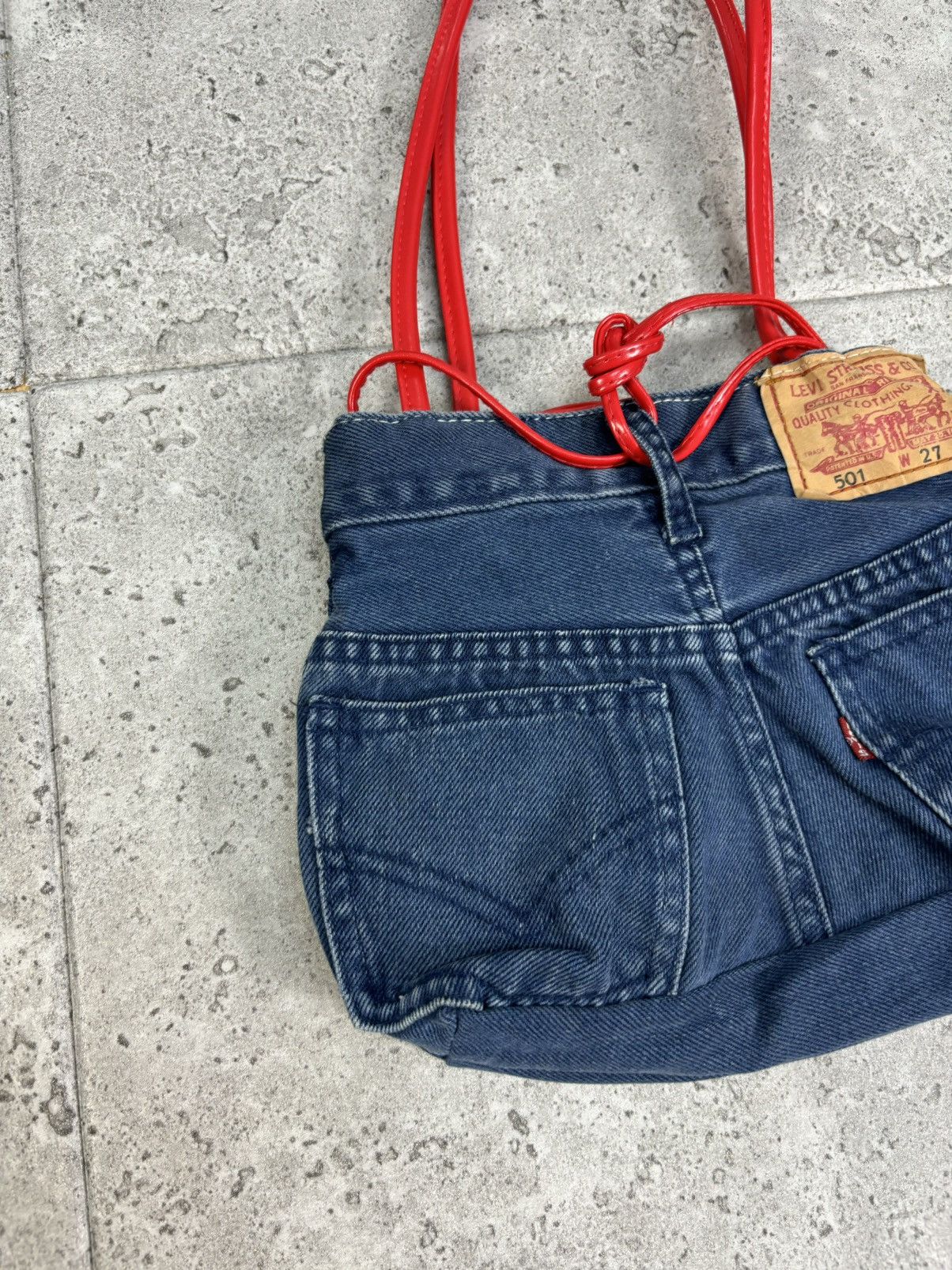 Vintage Grail Rare Japan Levis Bag Denim Hand Made Crafted Y2K 00s Size ONE SIZE - 3 Thumbnail