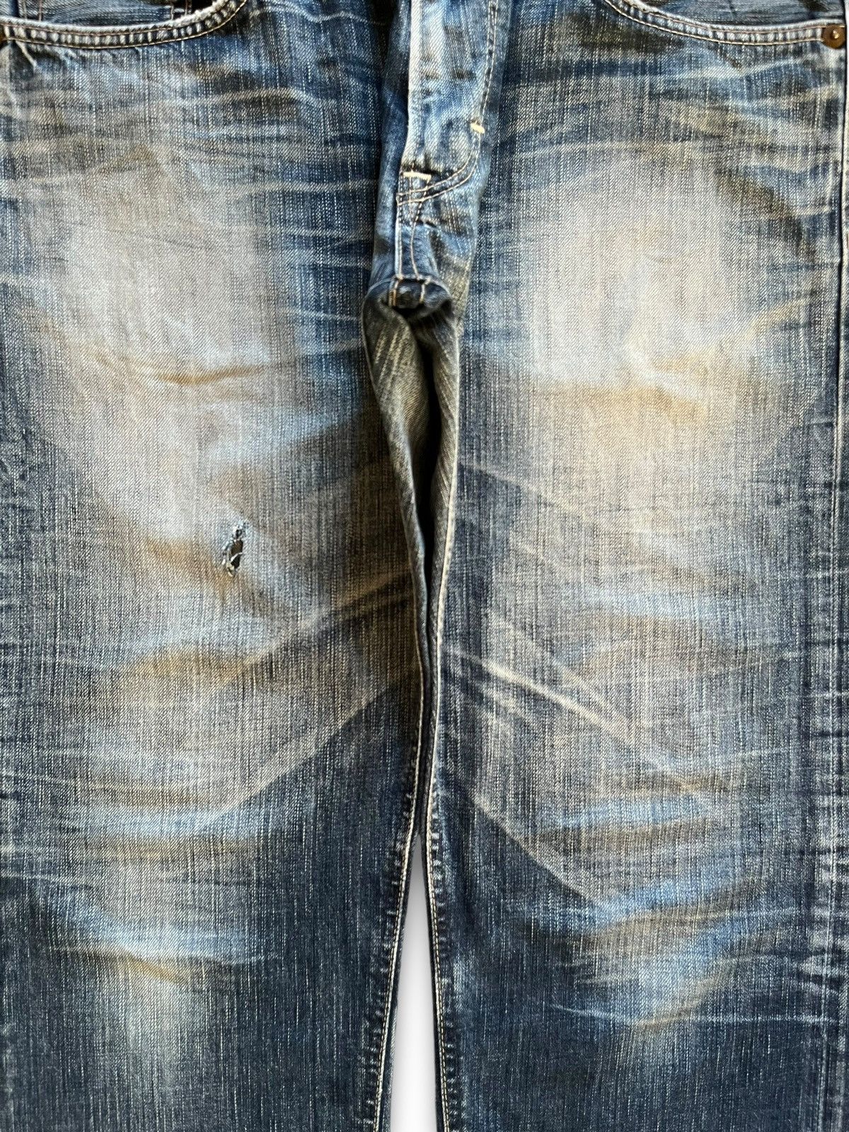 Edwin × Japanese Brand Vintage Japanese Edwin 503 Blue Trip Baggy Style Jeans Size US 36 / EU 52 - 6 Thumbnail